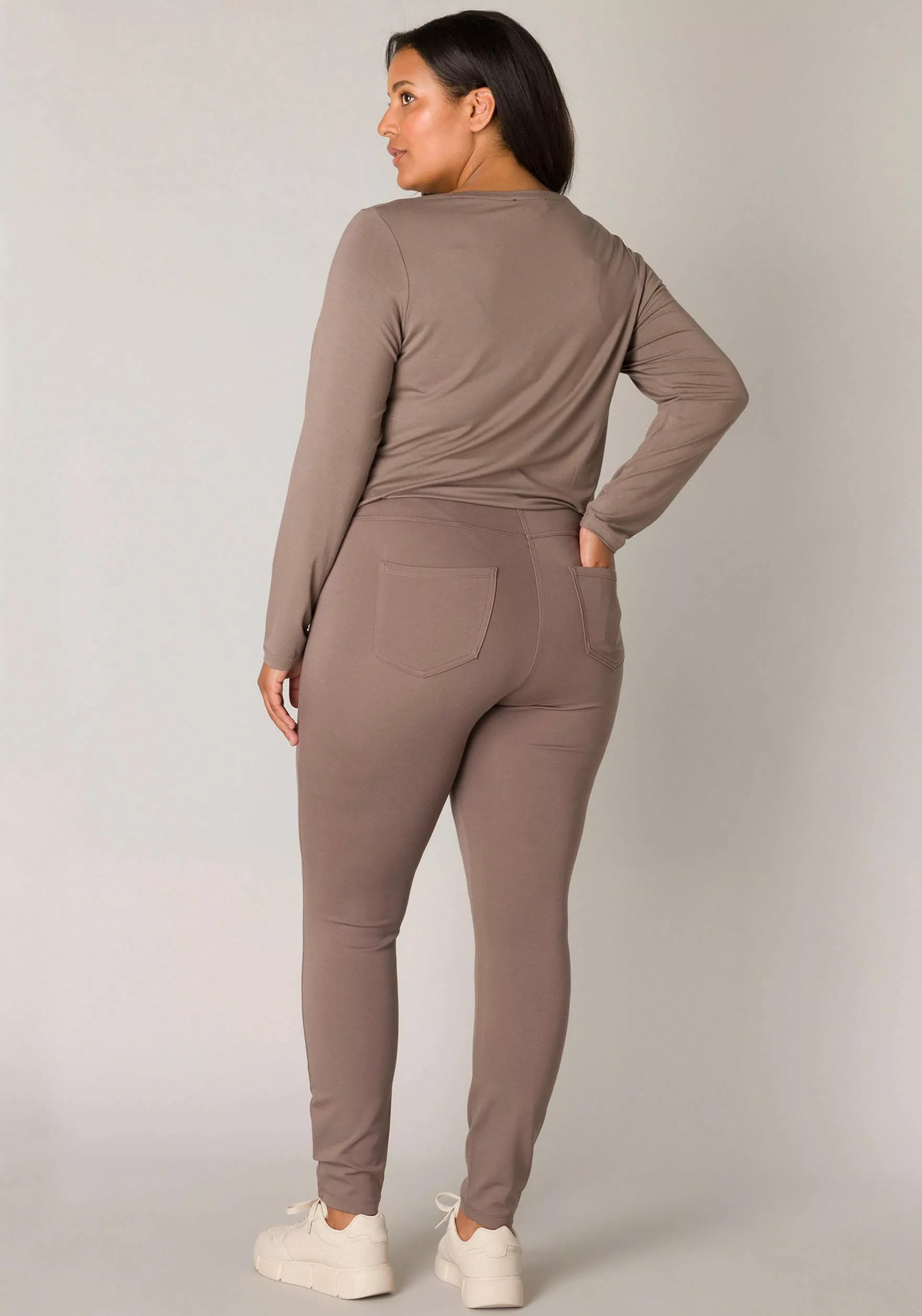 Base Level Curvy Treggings, mit elastischem Bund günstig online kaufen