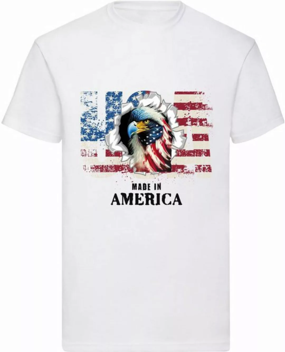Banco T-Shirt Herren T-Shirt USA Adler Independence Day (01) 100% Baumwolle günstig online kaufen