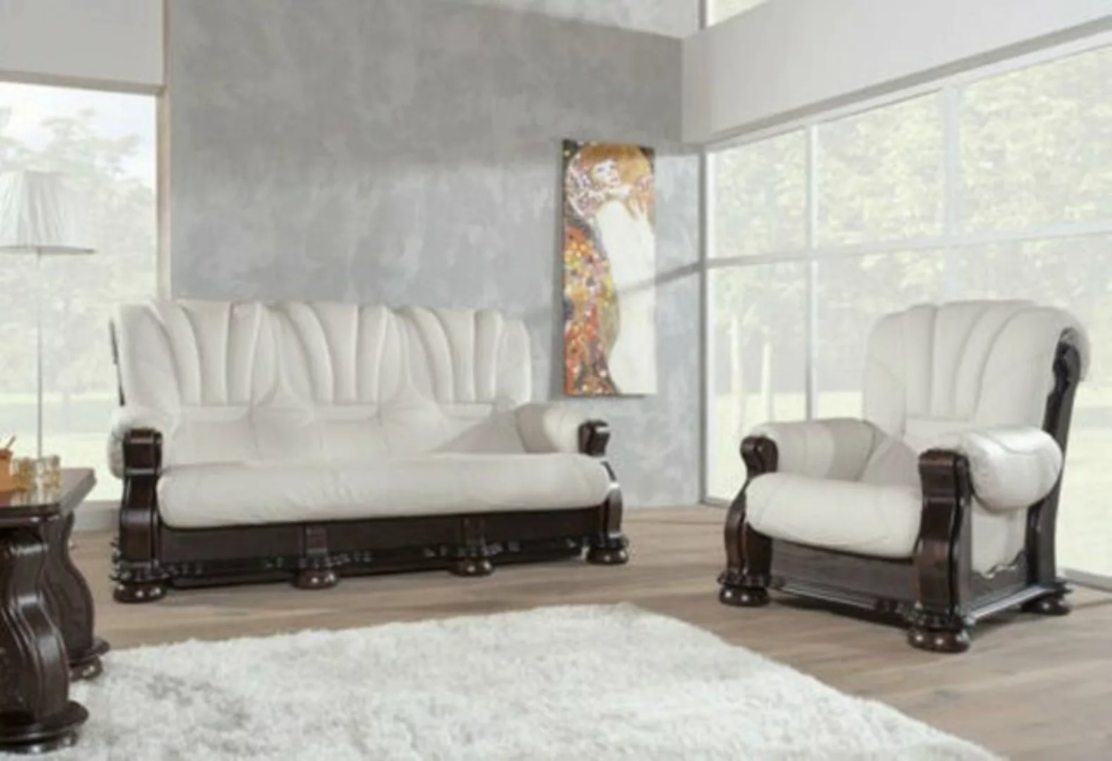 JVmoebel Sofa Sofagarnitur 3+2+2 Sitzer Klassischer Wohnlandschaft Sofas, M günstig online kaufen