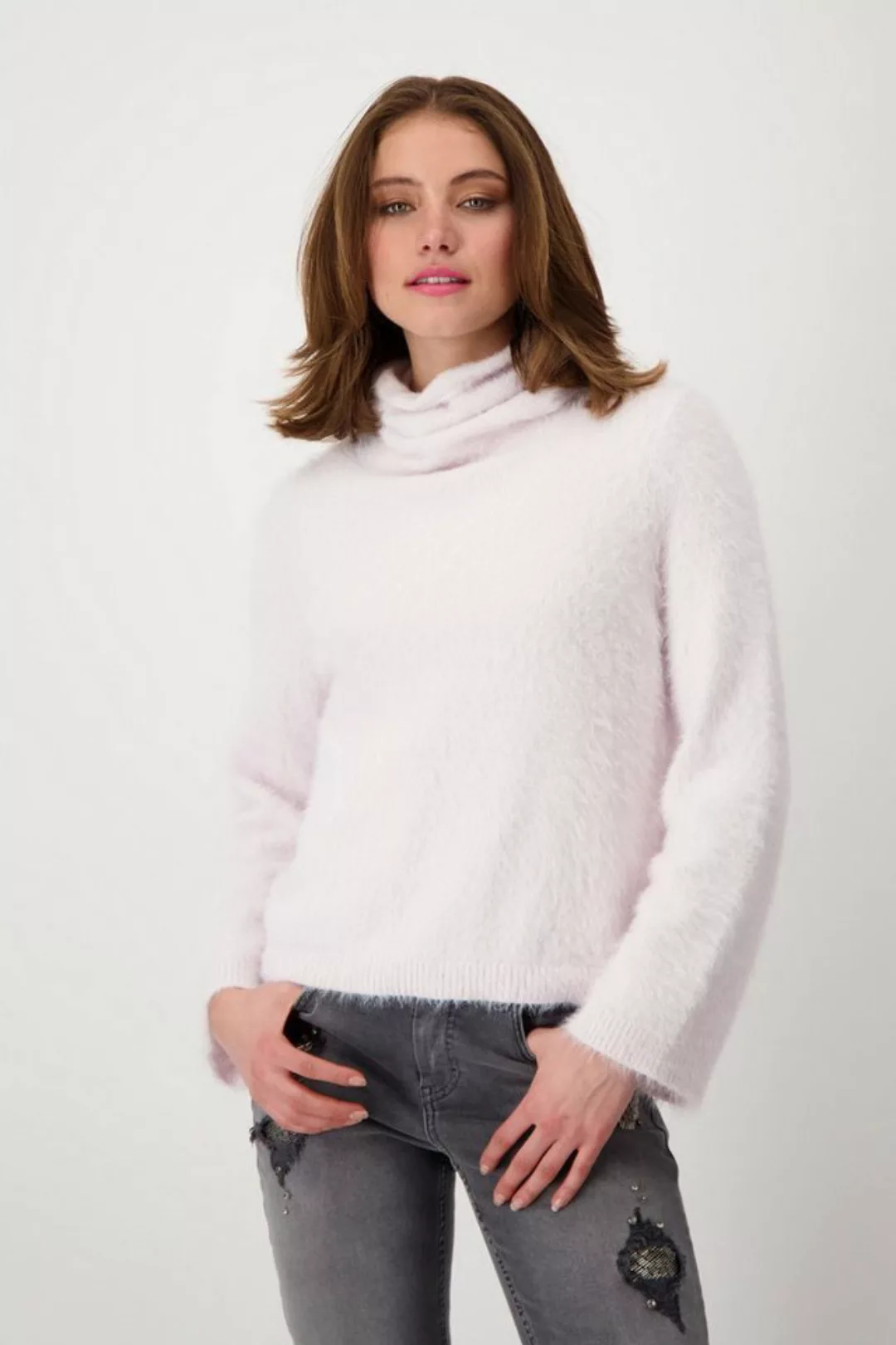 Monari Rollkragenpullover aus Flauschgarn günstig online kaufen