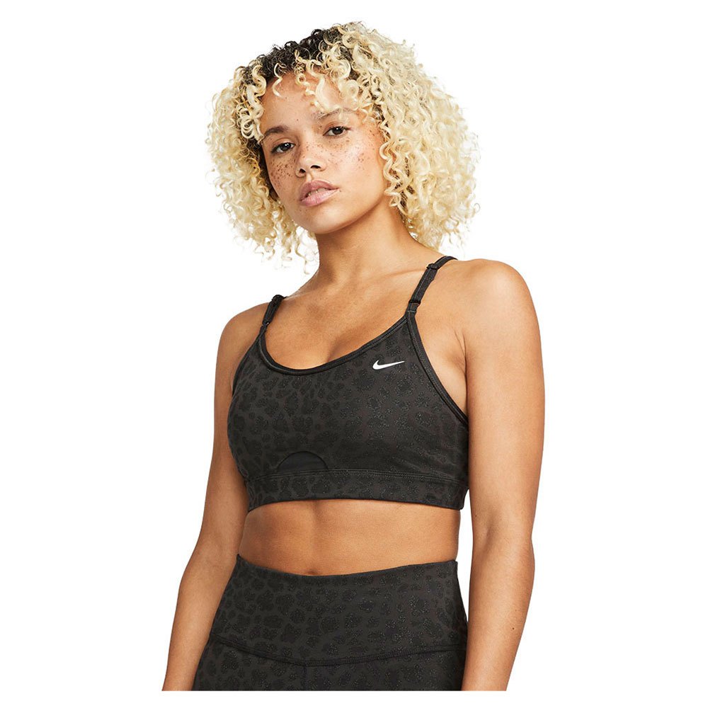 Nike Dri Fit Indy Light-support Padded Glitter Sport-bh XS Off Noir / Black günstig online kaufen