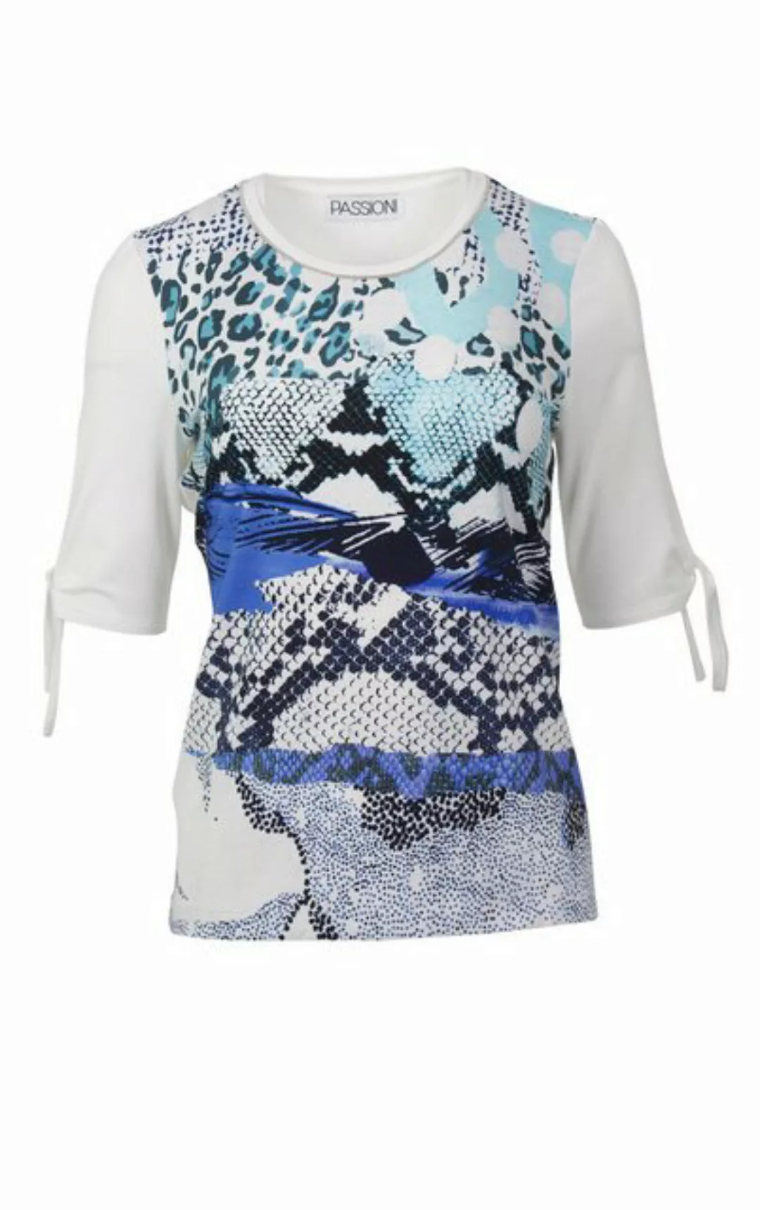 Passioni T-Shirt Animalprint Shirt T- shirt mit Print und Kettendetail am A günstig online kaufen