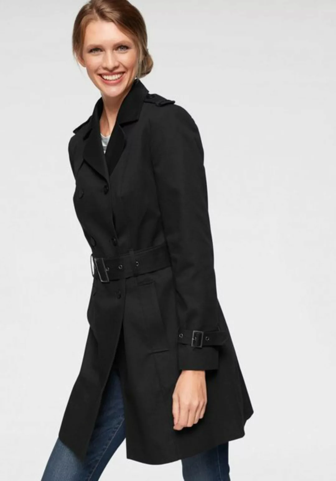 Aniston CASUAL Trenchcoat mit Gürtel zum Regulieren günstig online kaufen