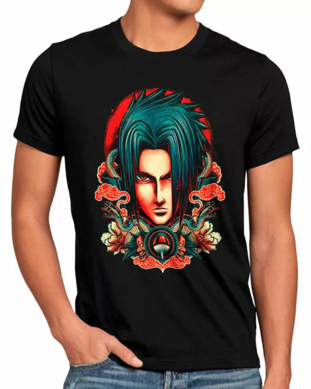 style3 Print-Shirt Herren T-Shirt Cursed Sasuke kakashi sasuke shikamaru na günstig online kaufen