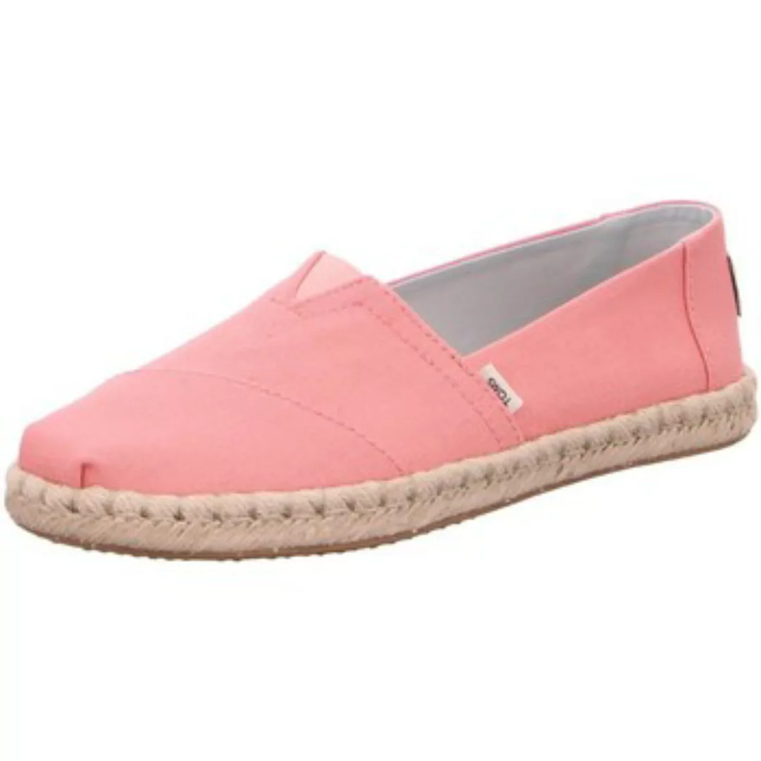 Toms  Damenschuhe Slipper Alpargata 10015058 pink Canvas Rope 10015058 günstig online kaufen