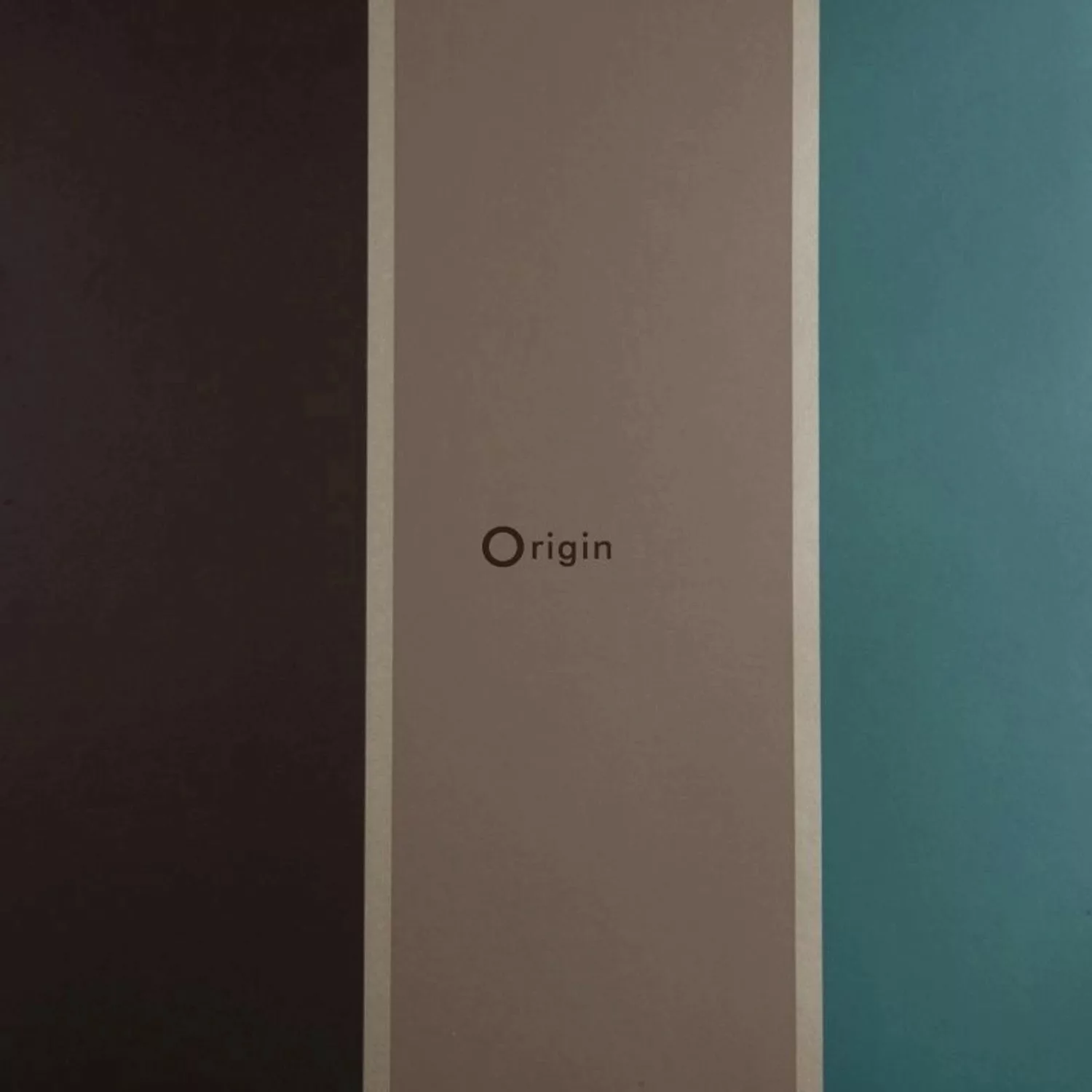 Origin Wallcoverings Tapete Streifen Petrolblau und Braun 52 cm x 10,05 m 3 günstig online kaufen