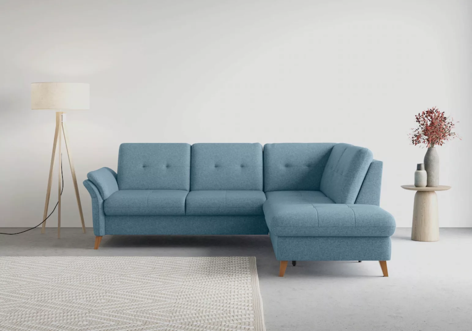 sit&more Ecksofa "Göteborg", inkl. Sitztiefenverstellung, wahlweise mit Bet günstig online kaufen