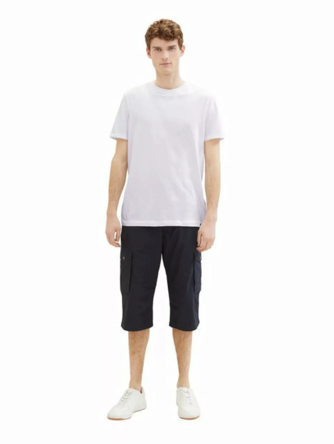 Tom Tailor Herren Bermuda Short PRINTED MAX OVERKNEE - Relaxed Fit günstig online kaufen