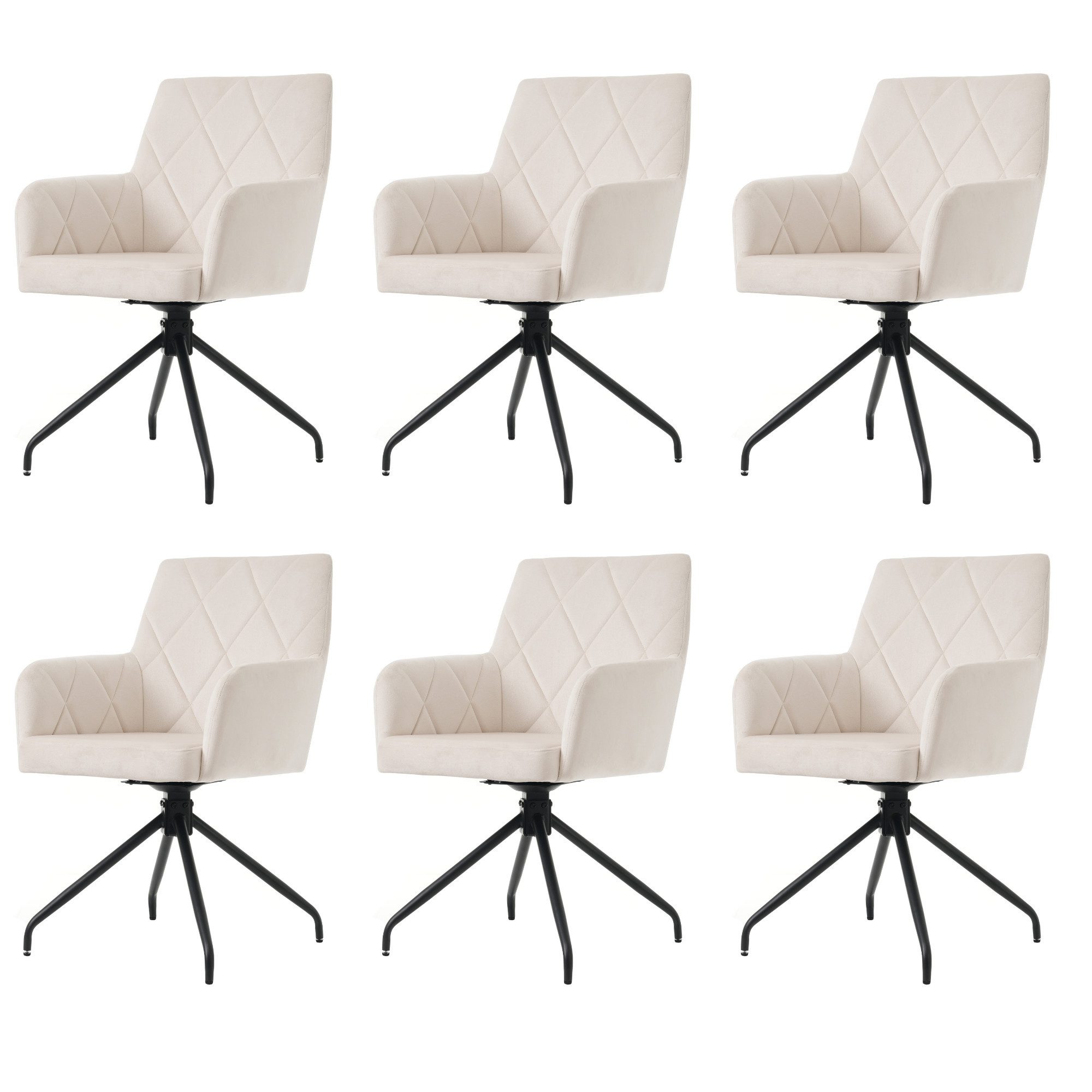 Flieks Esszimmerstuhl (360° drehbar, Set, 2 günstig online kaufen