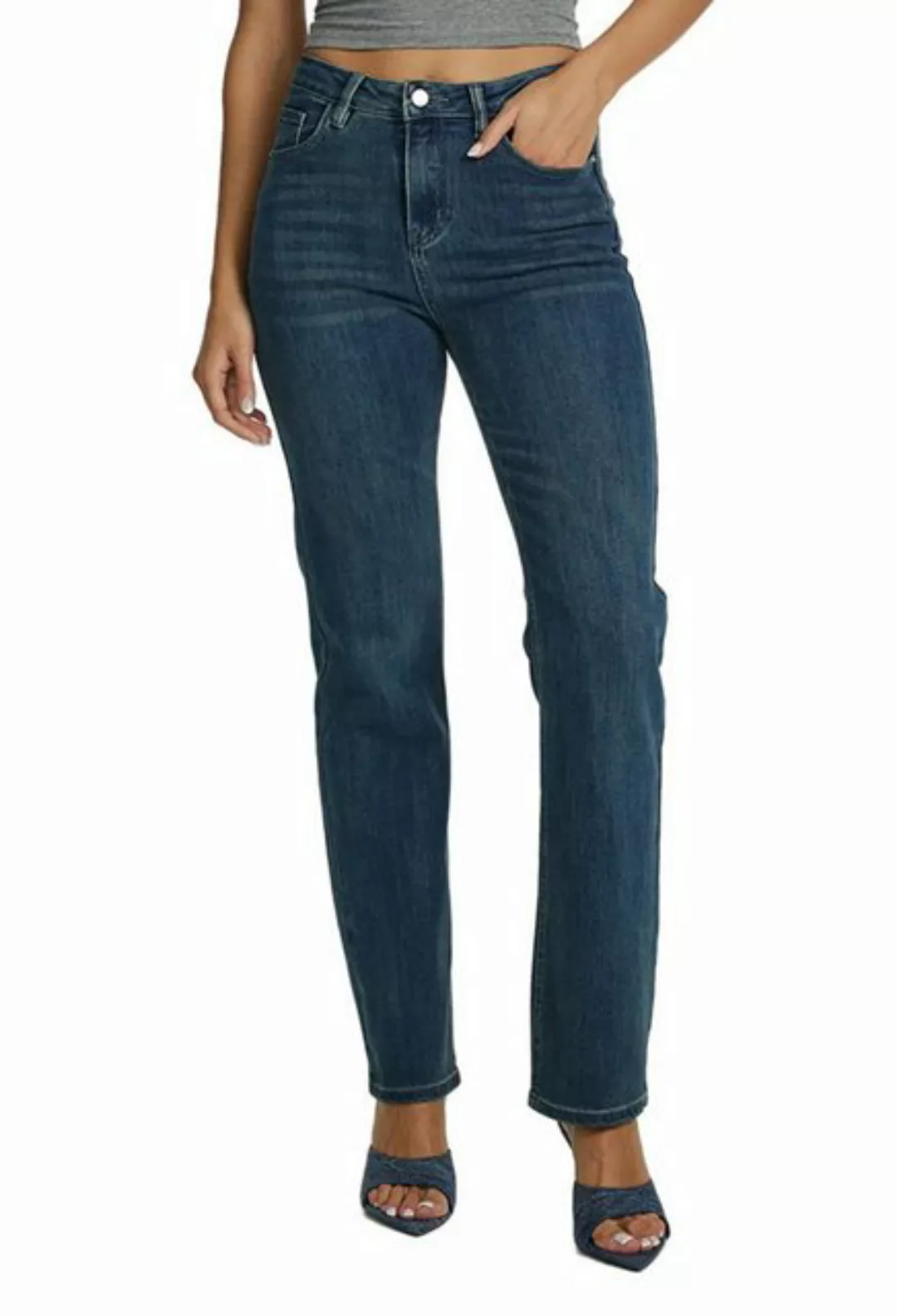 CHENIN Bequeme Jeans Weiches design, hoch sitzende jeans mit geradem bein L günstig online kaufen