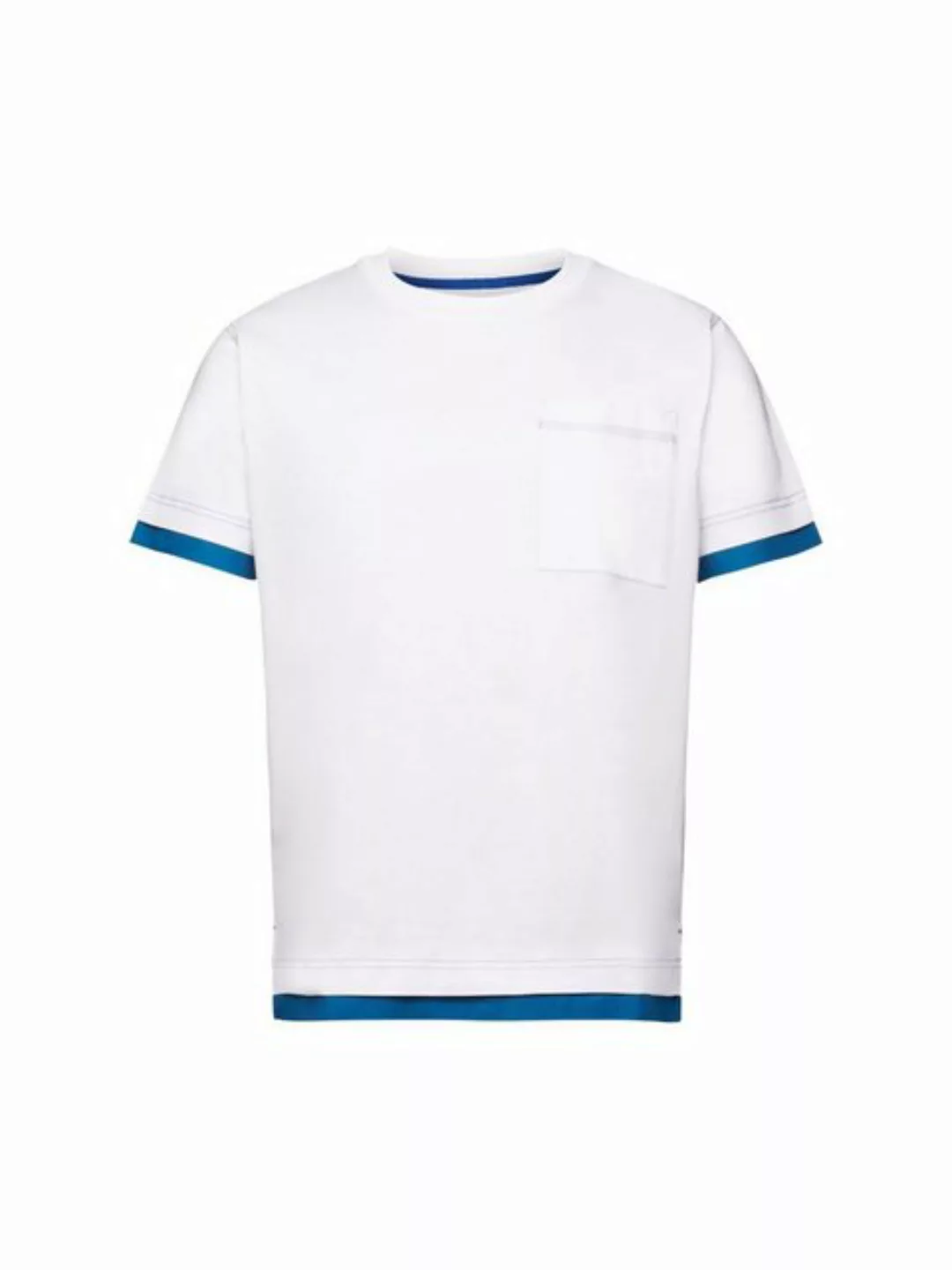 Esprit Collection T-Shirt Rundhals-T-Shirt im Lagenlook, 100 % Baumwolle (1 günstig online kaufen