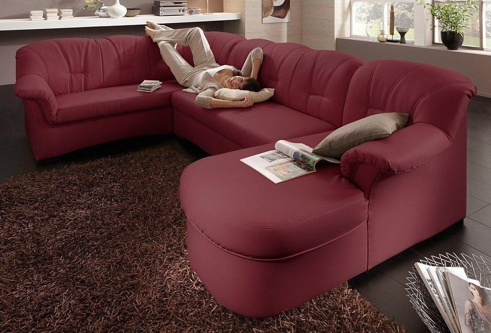 DOMO collection Wohnlandschaft "Papenburg, zeitlose Rückensteppung, elegant günstig online kaufen