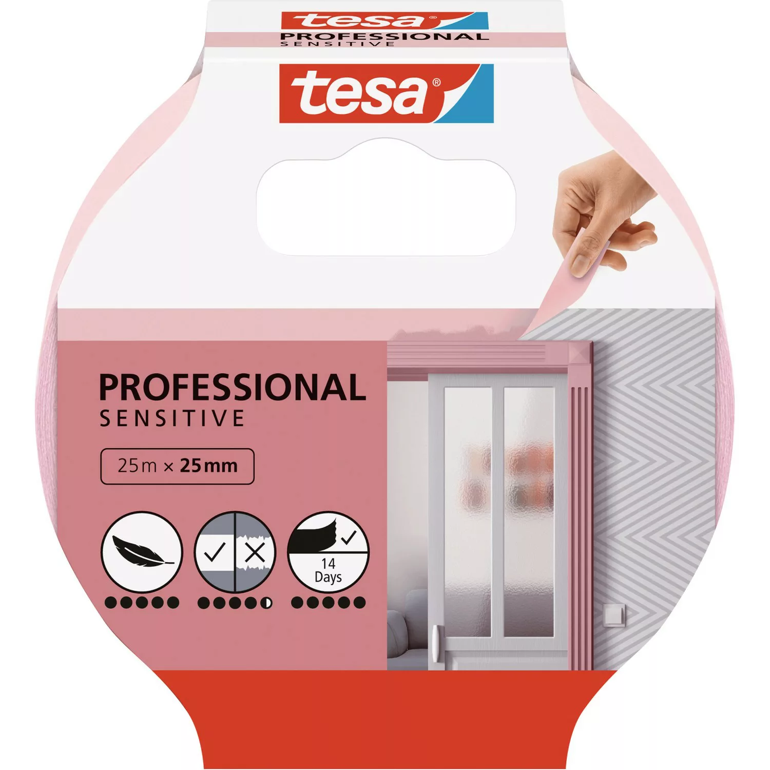 Tesa Malerband Professional Sensitive 25 m x 25 mm günstig online kaufen
