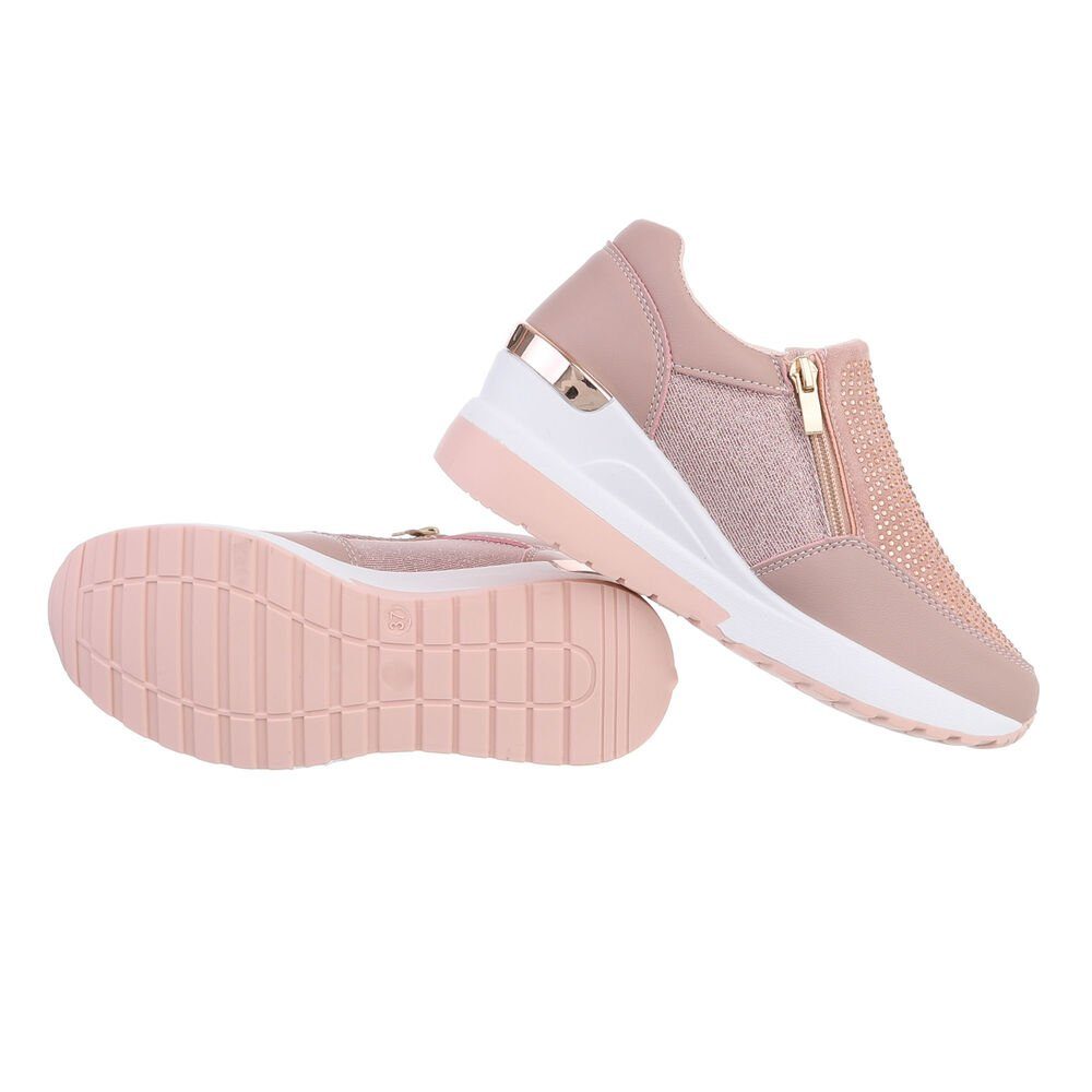 Ital-Design Damen Low-Top Freizeit Sneaker Keilabsatz/Wedge günstig online kaufen