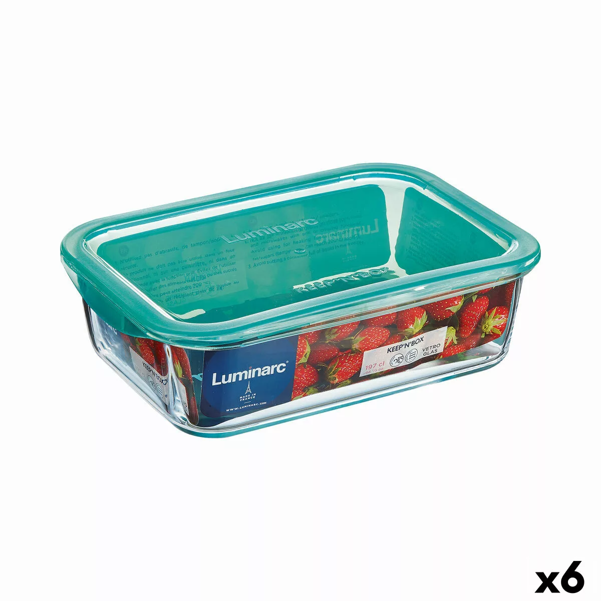 Rechteckige Lunchbox Mit Deckel Luminarc Keep'n Lagon 16 X 11,3 X 6 Cm Türk günstig online kaufen