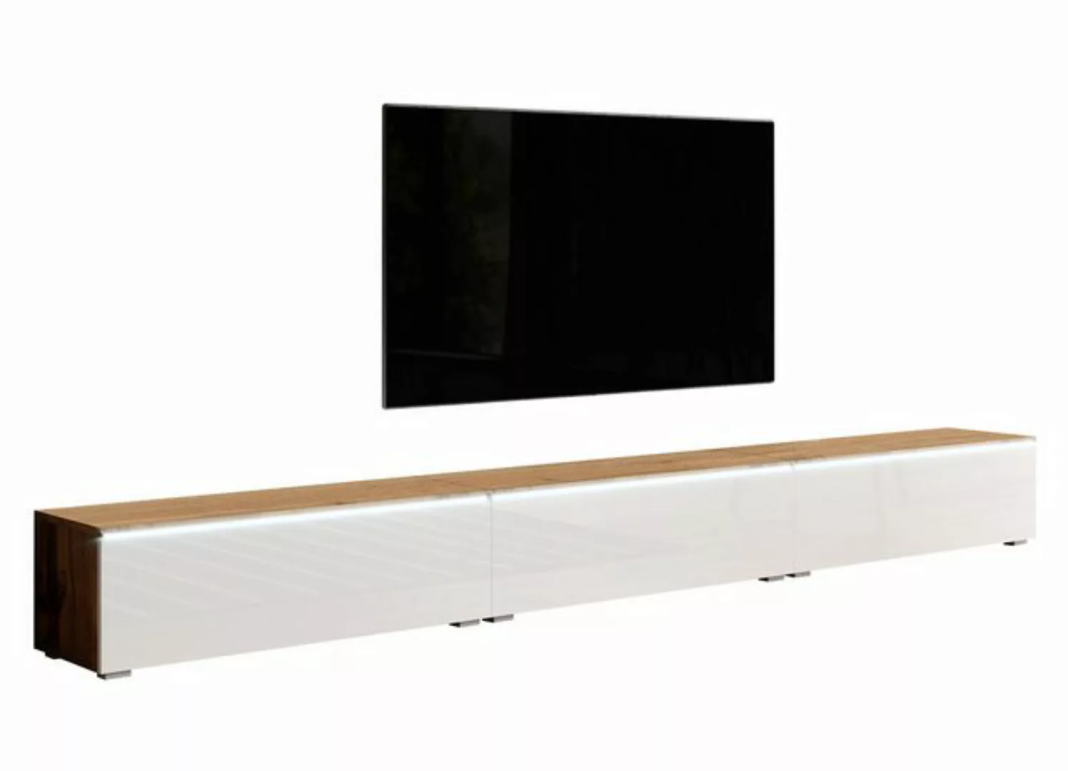 Furnix TV-Schrank Barcello Lowboard 3x100cm ohne/mit LED hängend oder stehe günstig online kaufen