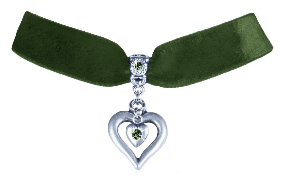 LUISIA® Collier Samt Kropfband Herz in günstig online kaufen