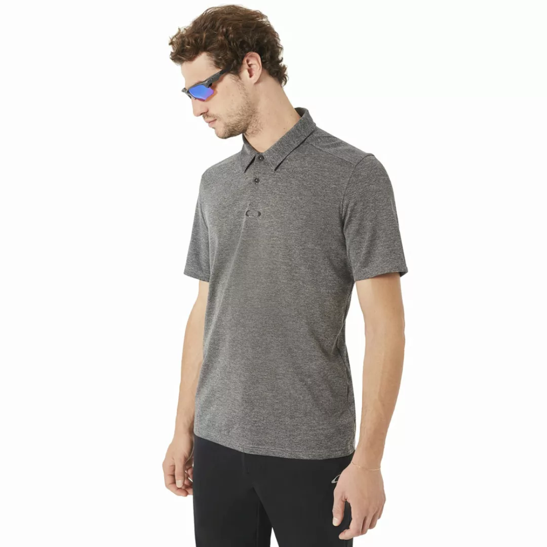 Oakley Aero Ellipse Polo Herren-Poloshirt Athletic Heather Grey günstig online kaufen