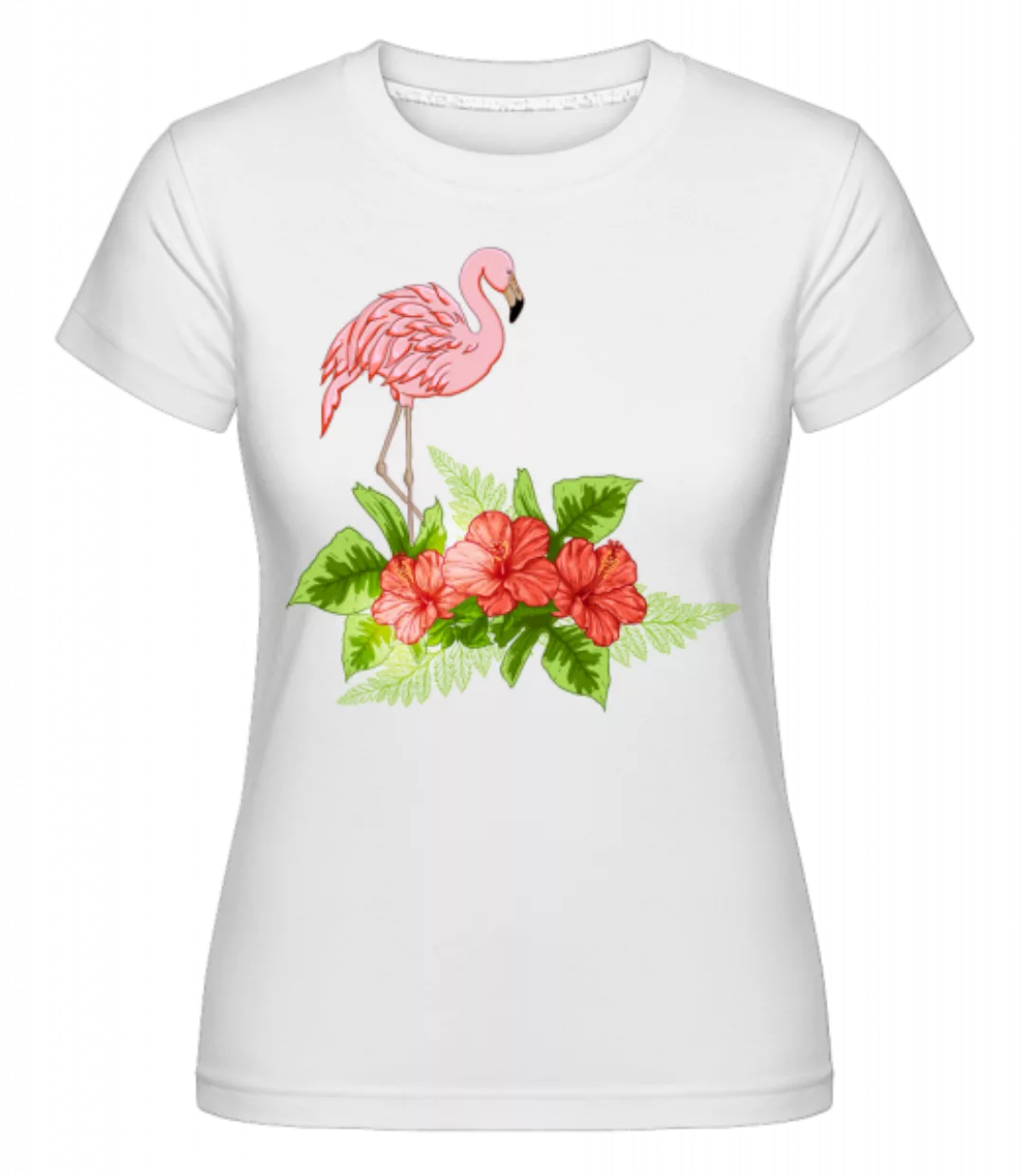 Flamingo In Paradise · Shirtinator Frauen T-Shirt günstig online kaufen