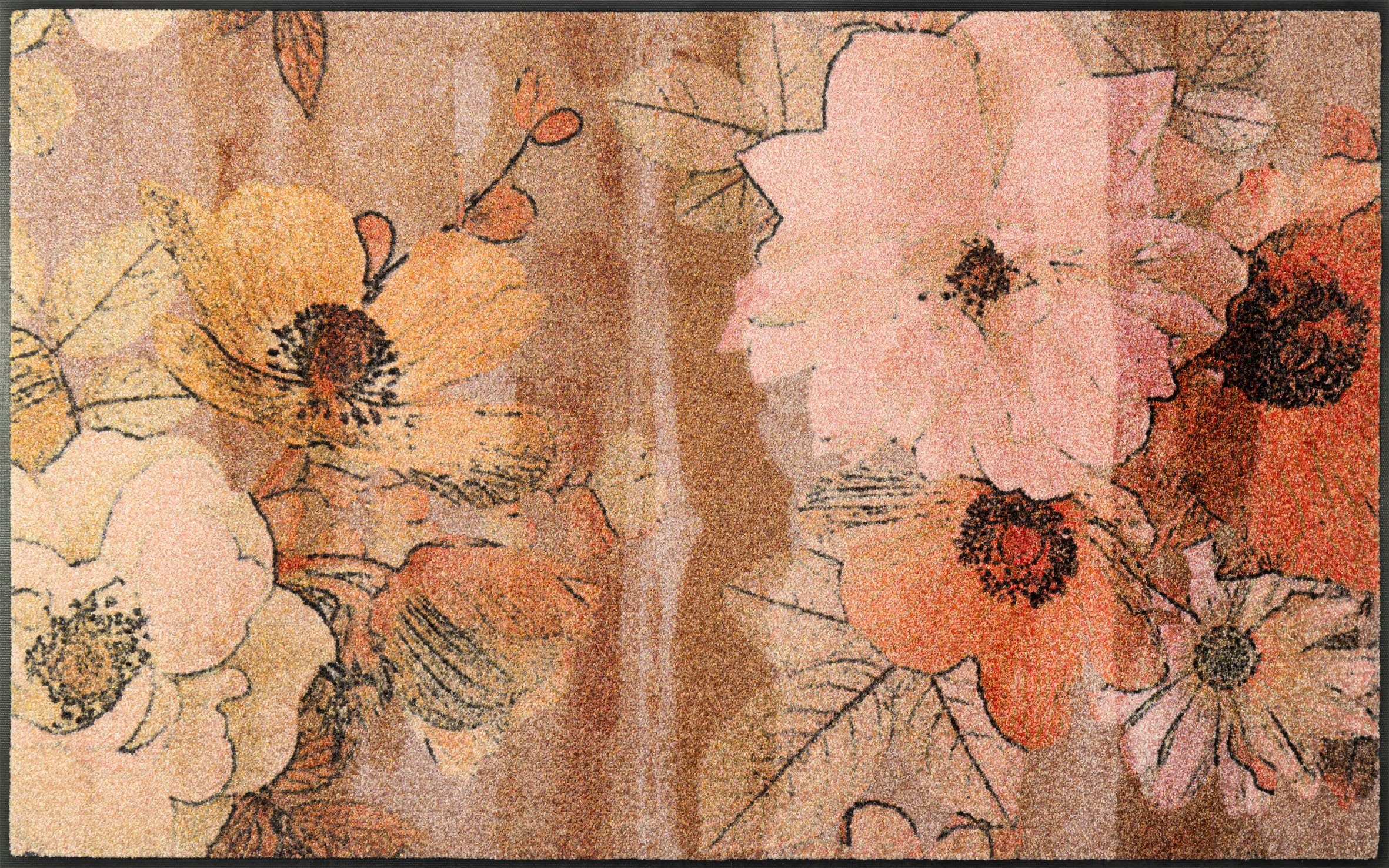 wash+dry by Kleen-Tex Teppich »Retro Roses«, rechteckig günstig online kaufen