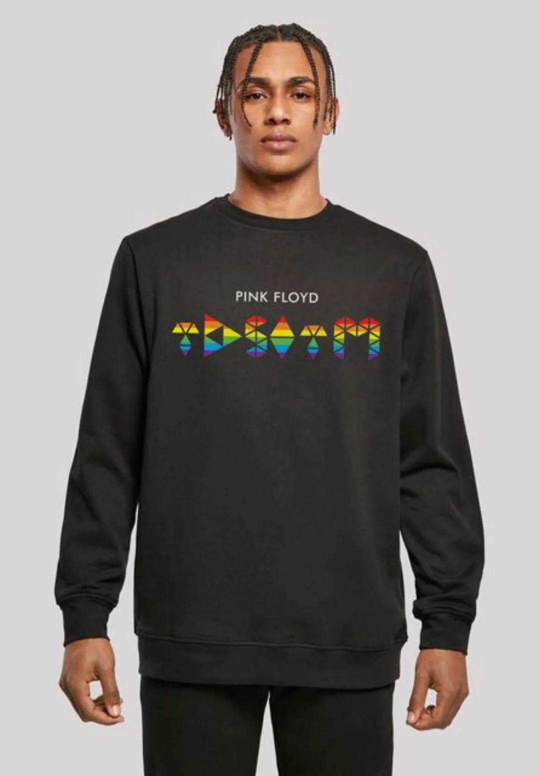F4NT4STIC Kapuzenpullover Pink Floyd TDSOTM Rainbow Regenbogen Print günstig online kaufen