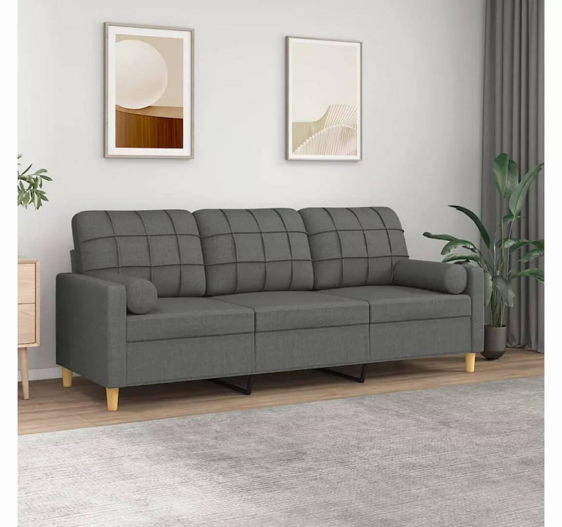 vidaXL Sofa Sofa 2-Sitzer Sofa Stoff mit Zierkissen, 180 cm günstig online kaufen