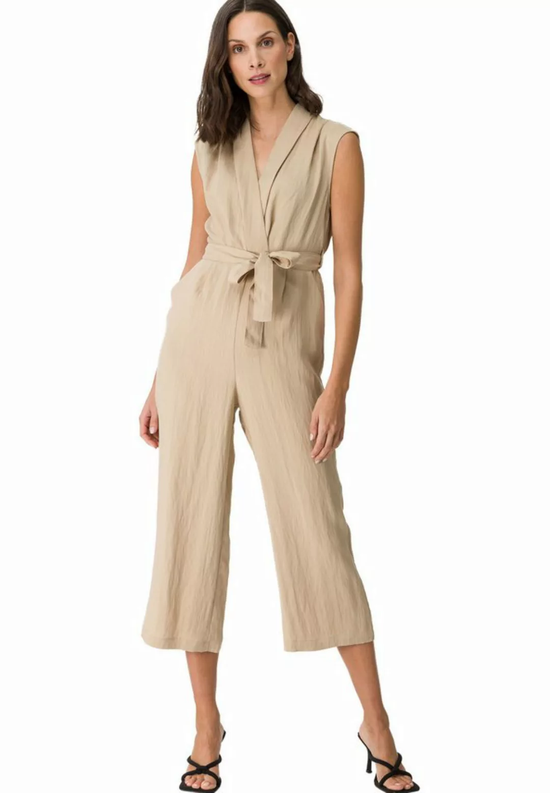 Zero Overall "zero Jumpsuit mit Bindegürtel", (1 tlg.), Wickeldesign günstig online kaufen