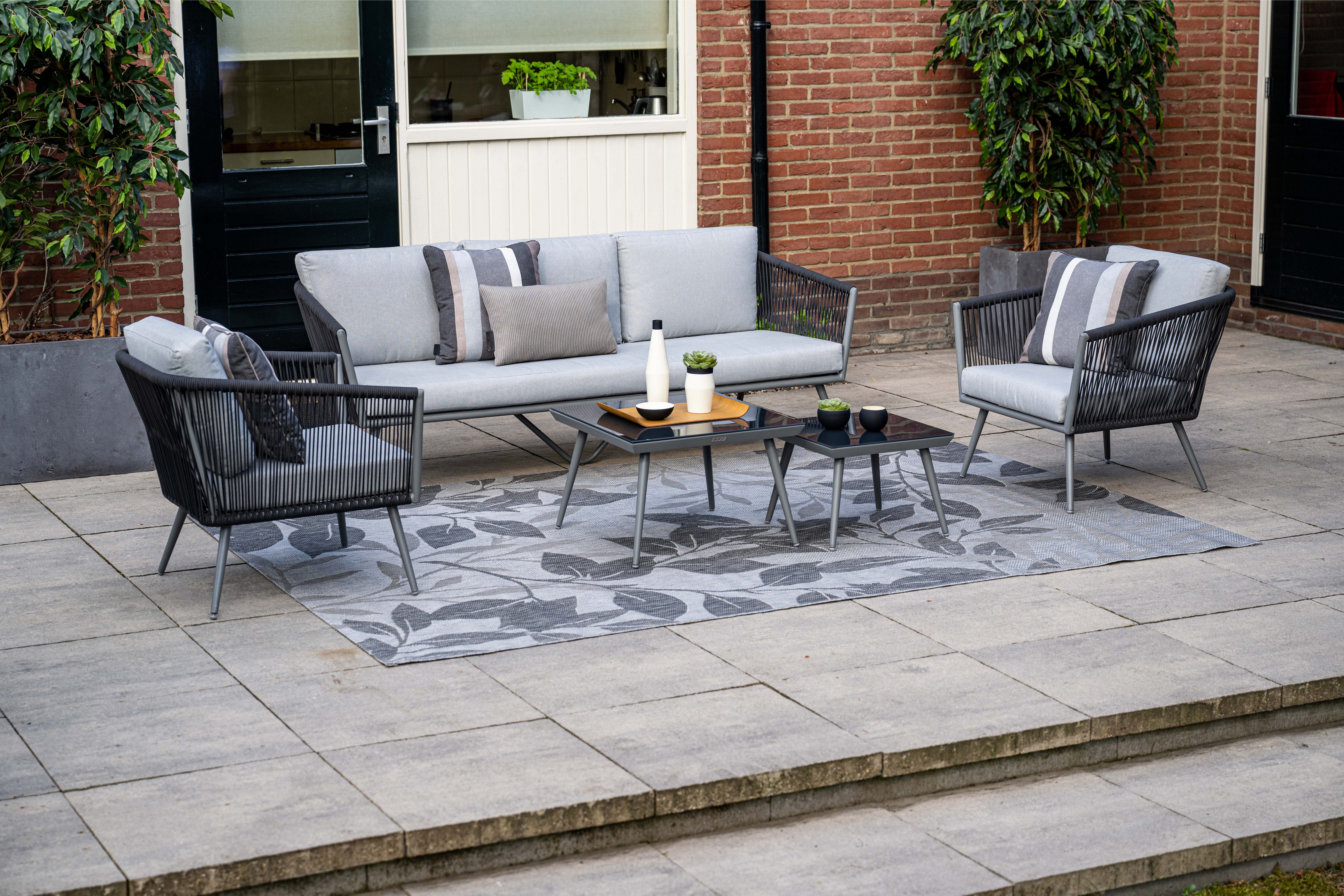 Garden Impressions Gartenlounge-Set Canberra anthrazit, Aluminium, günstig online kaufen