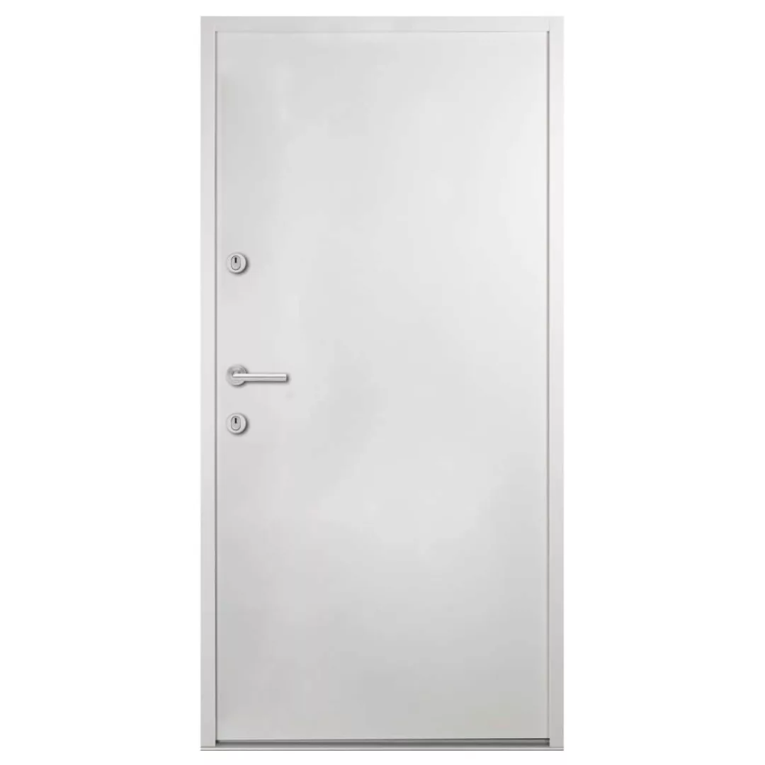 Haustür Aluminium Weiß 90x200 Cm günstig online kaufen