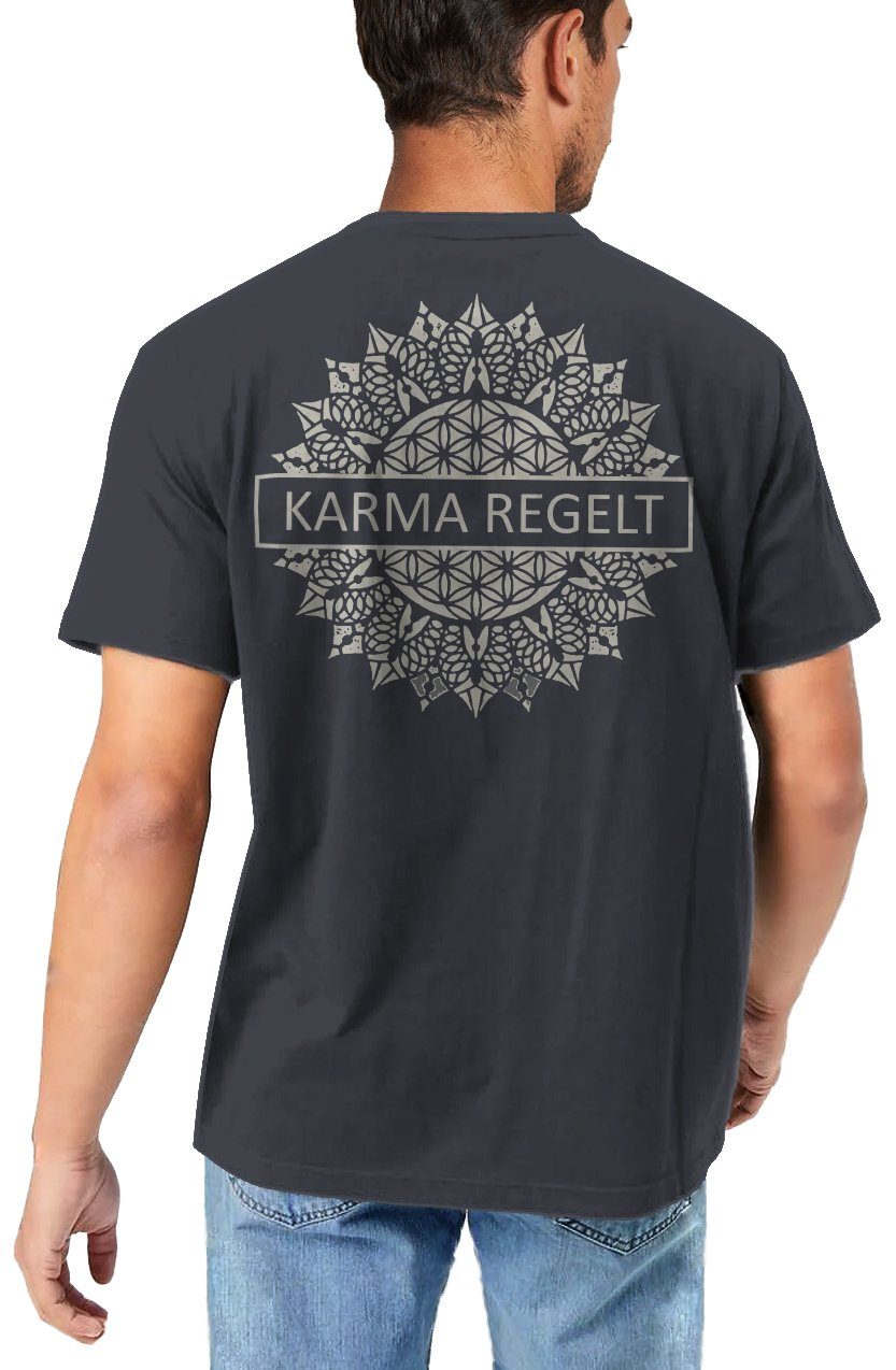 MAKAYA T-Shirt mit Rücken Druck Herren günstig online kaufen