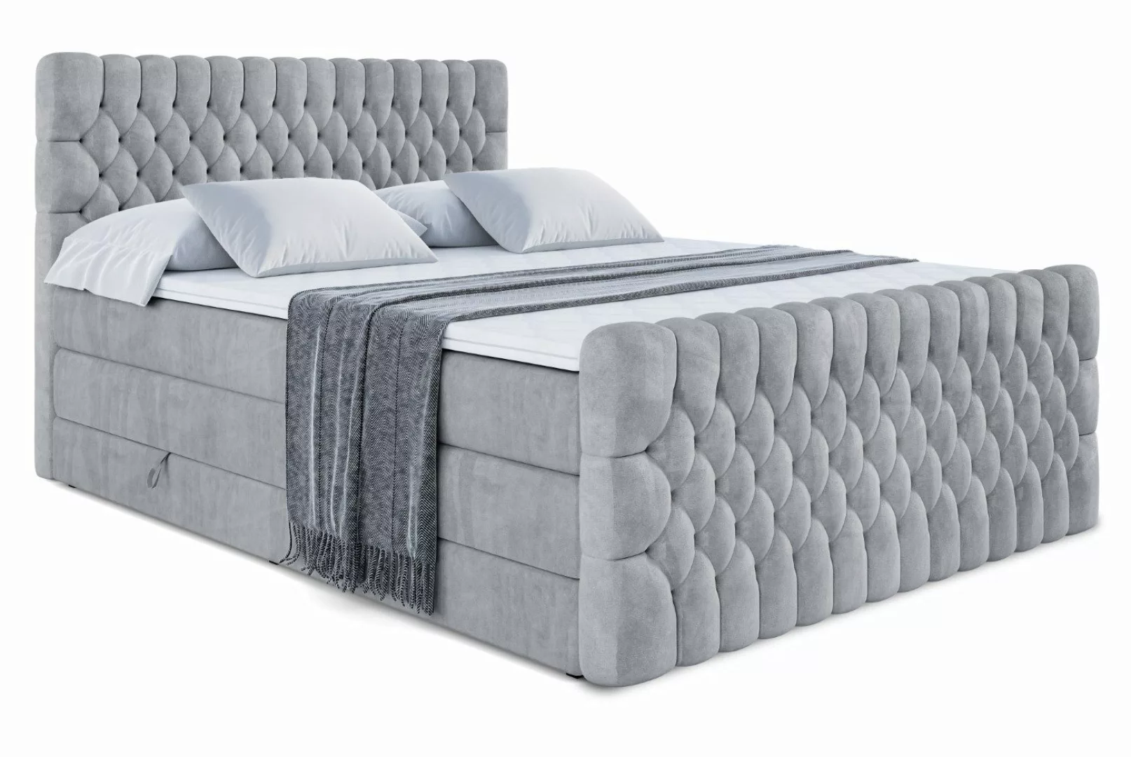 ALTDECOR Boxspringbett SERENE-Z KING (Multipocket-Matratze H4, günstig online kaufen