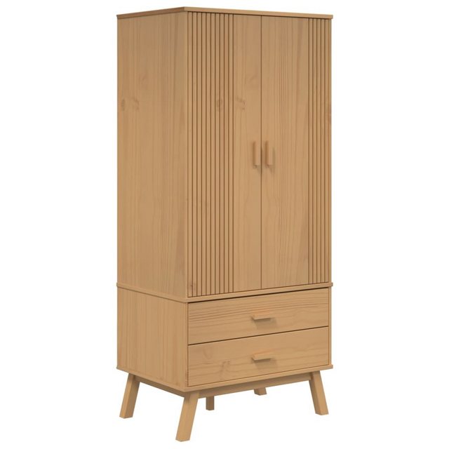 vidaXL Kleiderschrank Kleiderschrank OLDEN Braun 76,5x53x172 cm Massivholz günstig online kaufen