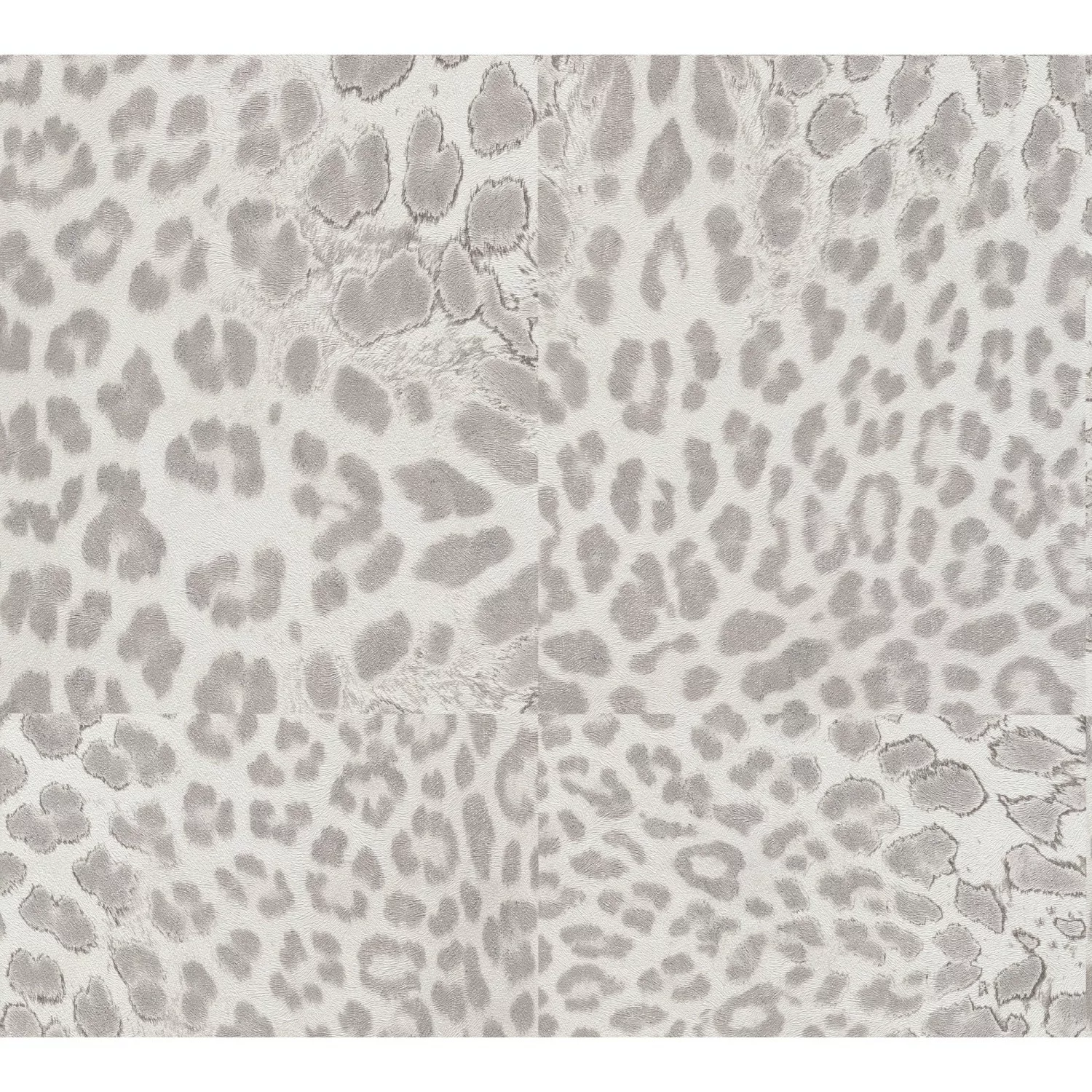 Bricoflor Leoparden Tapete Grau Weiß Elegant für Schlafzimmer und Badezimme günstig online kaufen