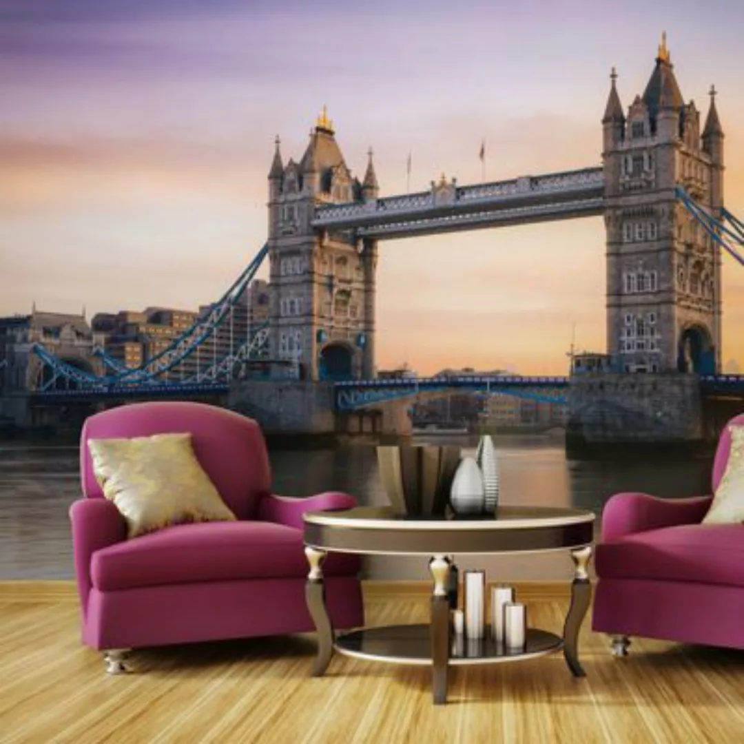 artgeist Fototapete Morgens in London mehrfarbig Gr. 200 x 154 günstig online kaufen