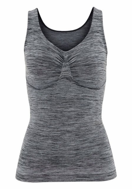 LASCANA Shapingtop, ohne Bügel SEAMLESS mit eingestrickter Stützzone im Bru günstig online kaufen