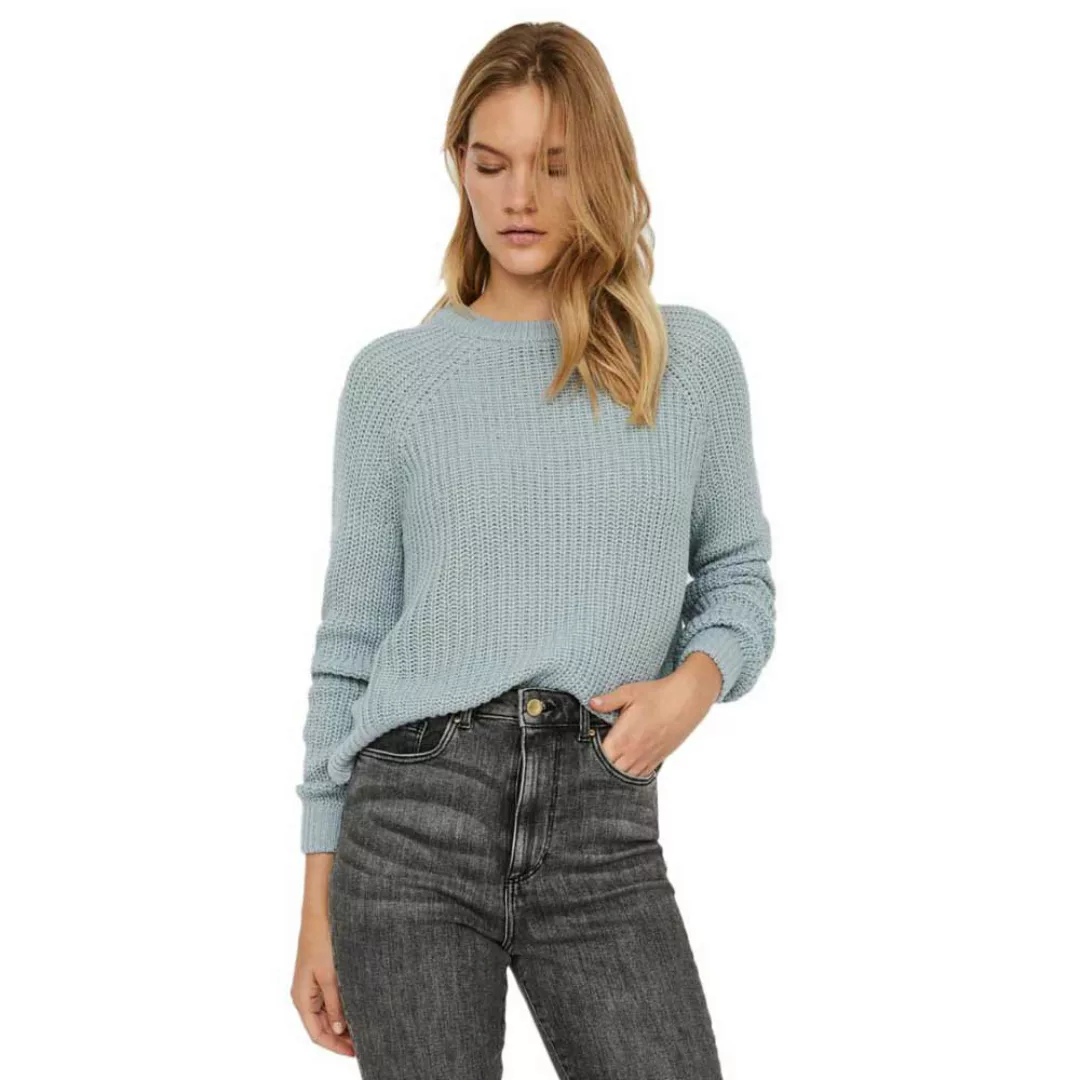 Vero Moda Lea Raglan-pullover Mit O-ausschnitt XS Blue Fog günstig online kaufen