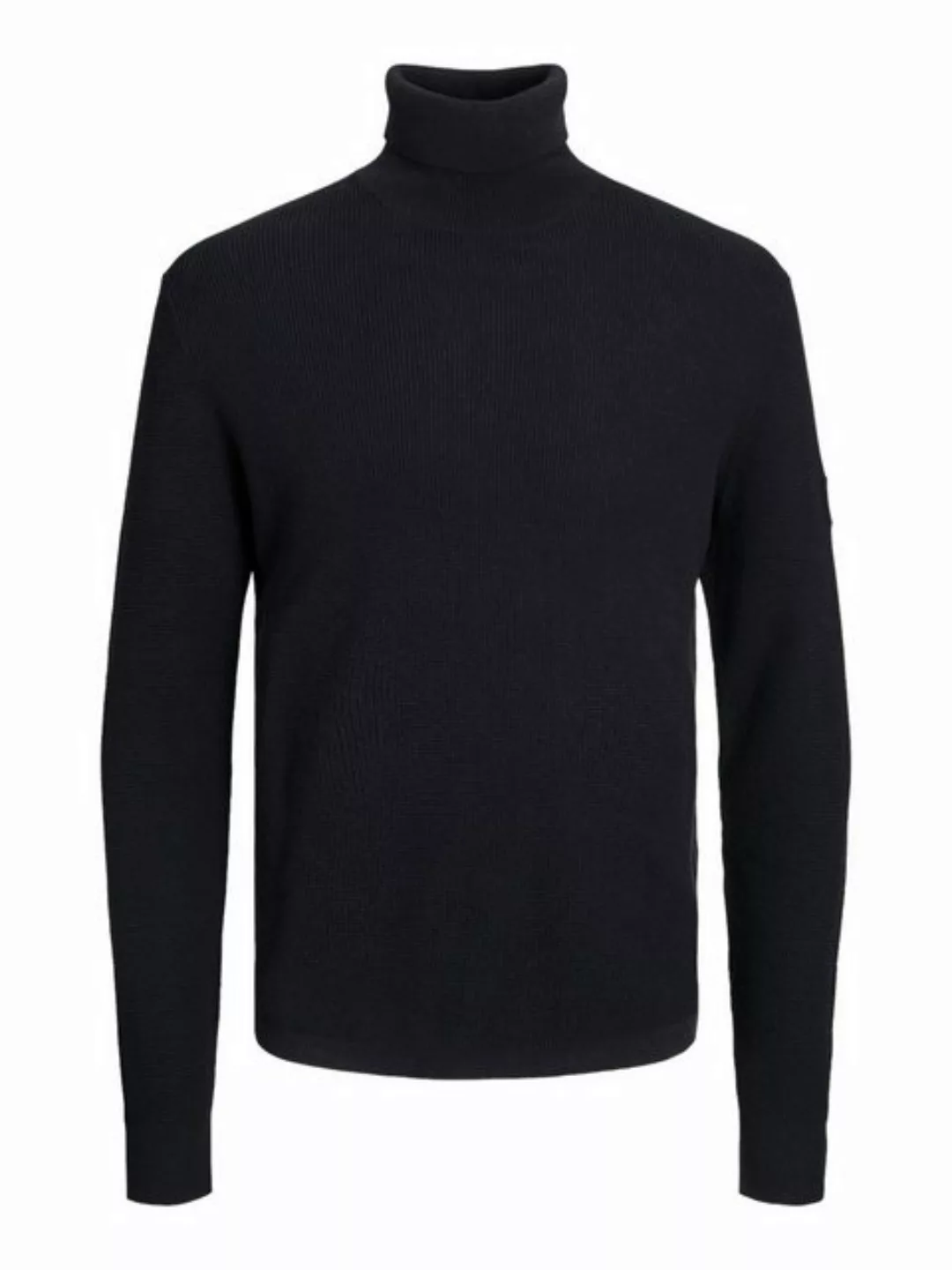 Jack & Jones Rollkragenpullover Herren Pullover Strickpullover Schwarz Weiß günstig online kaufen