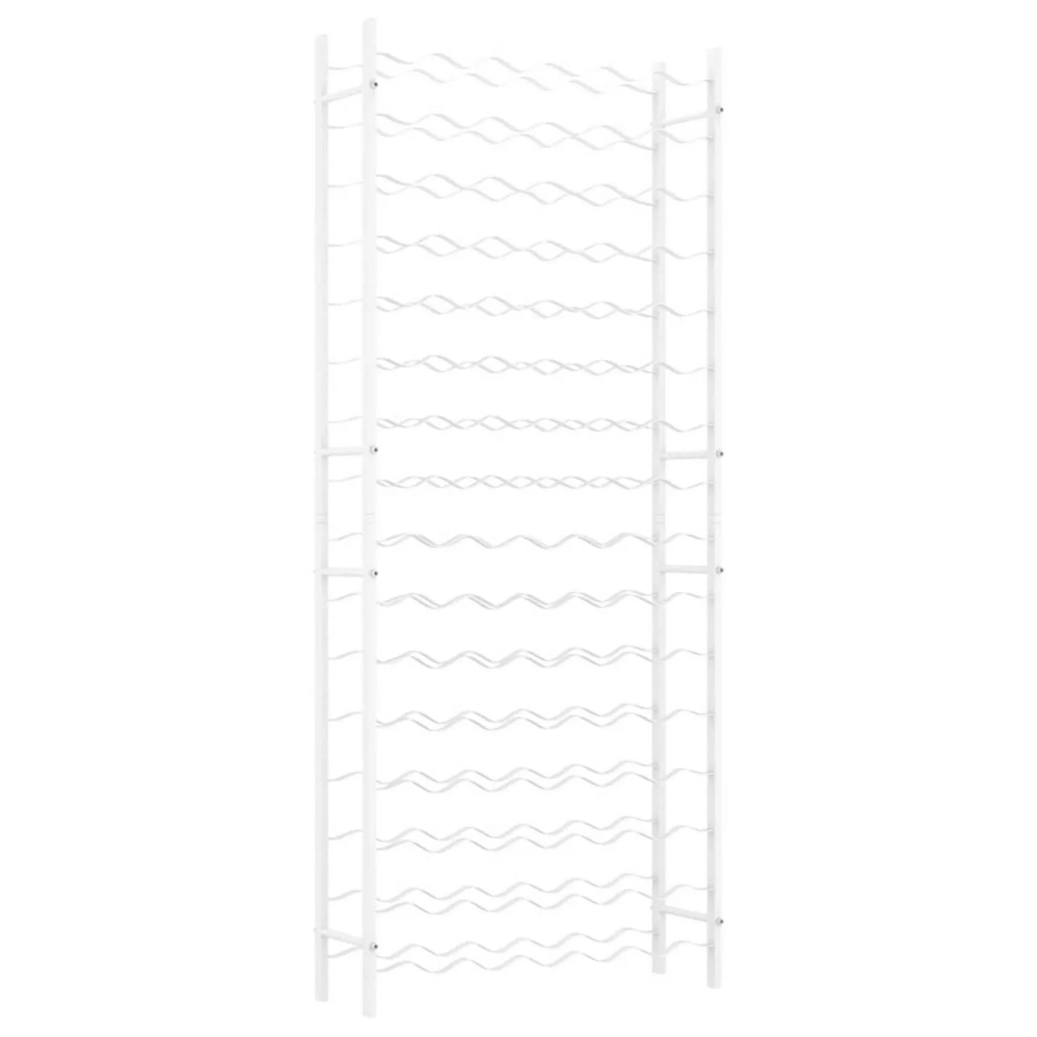 VidaXL Weinregal für 96 Flaschen Weiß Metall günstig online kaufen