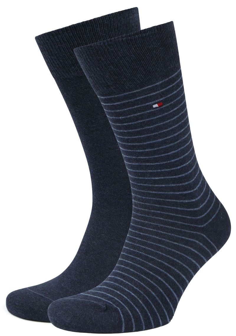 Tommy Hilfiger 2-Pack Socken Navy - Größe 39-42 günstig online kaufen