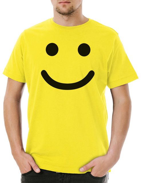 Urban Backwoods Print-Shirt Smile Happy Herren T-Shirt Emoji Emojis Comic G günstig online kaufen