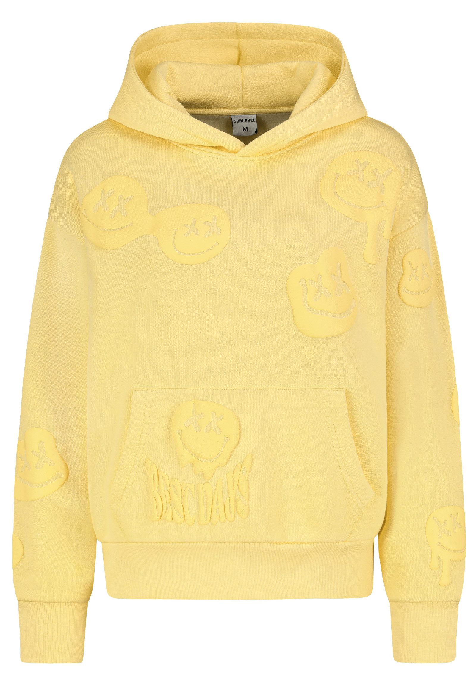 SUBLEVEL Hoodie mit Fronttasche und aufgesticktem günstig online kaufen