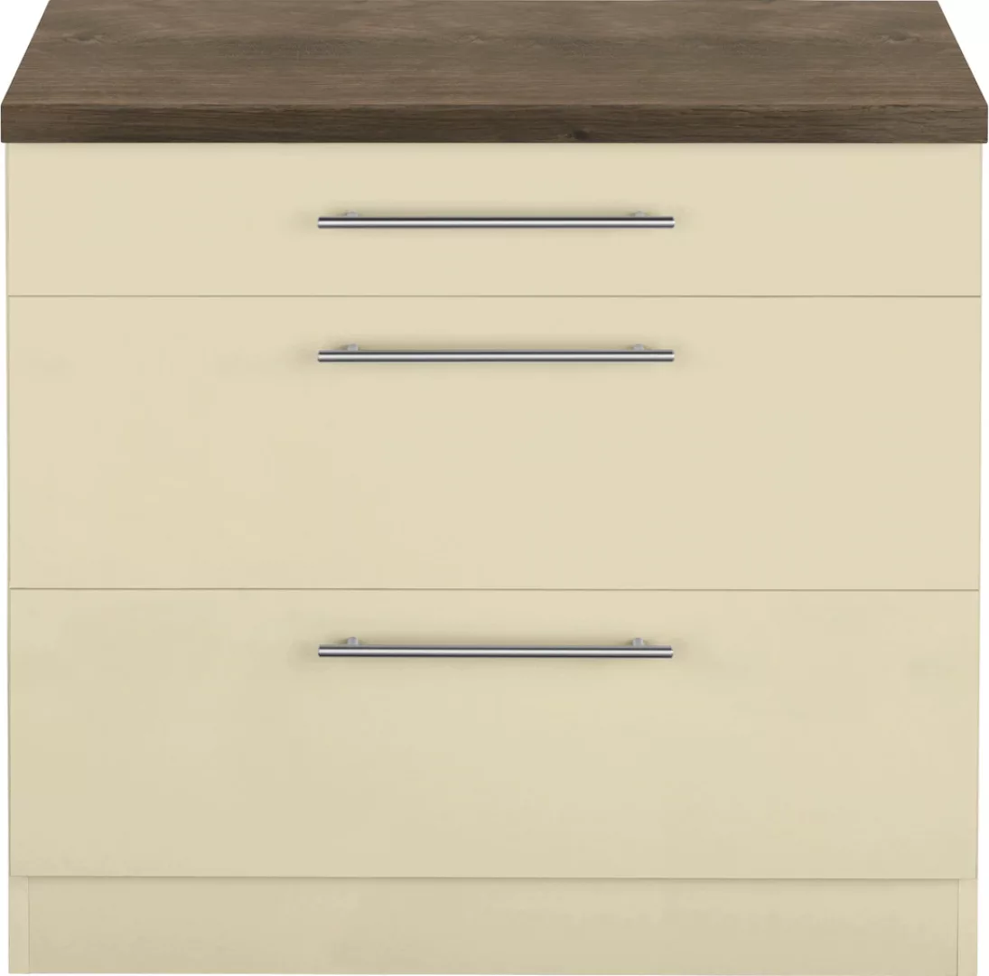 wiho Küchen Unterschrank "Unna", 90 cm breit, mit 2 großen Auszügen günstig online kaufen