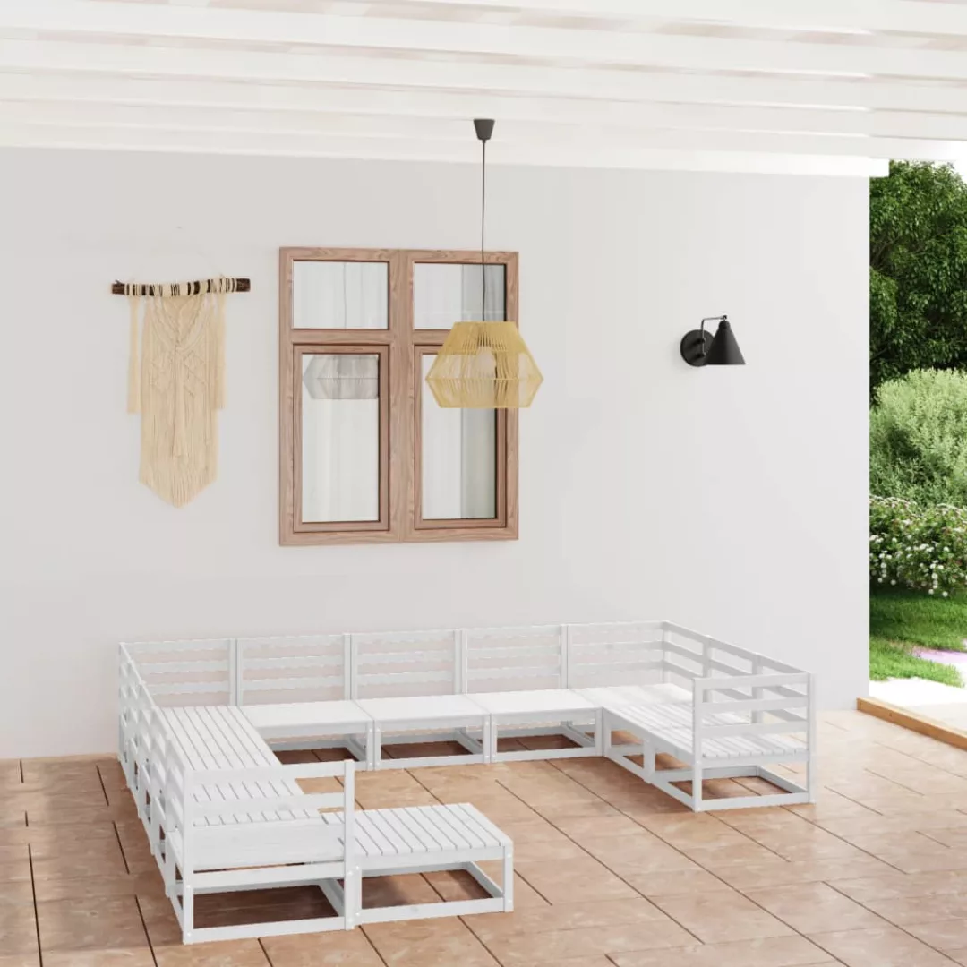 12-tlg. Garten-lounge-set Kiefer Massivholz günstig online kaufen
