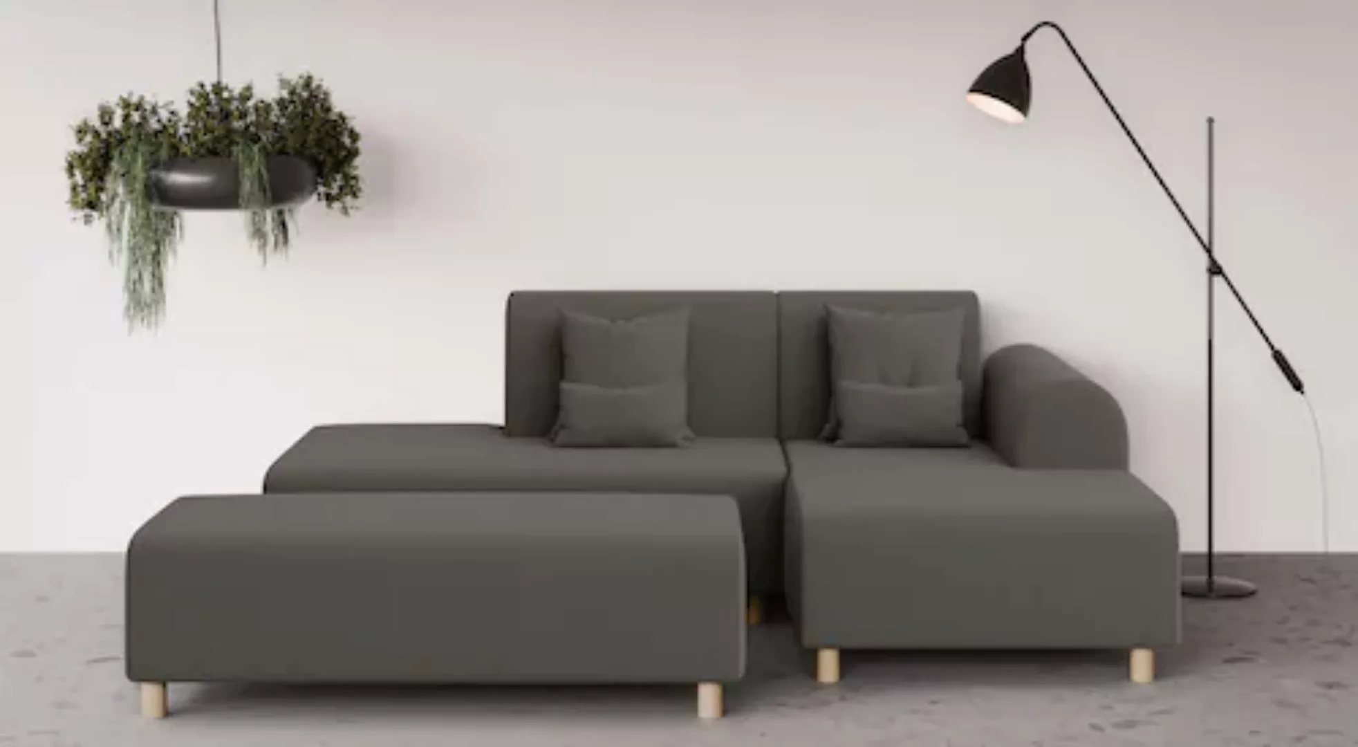 INOSIGN Ecksofa »Suyala«, L-Form mit Hocker günstig online kaufen