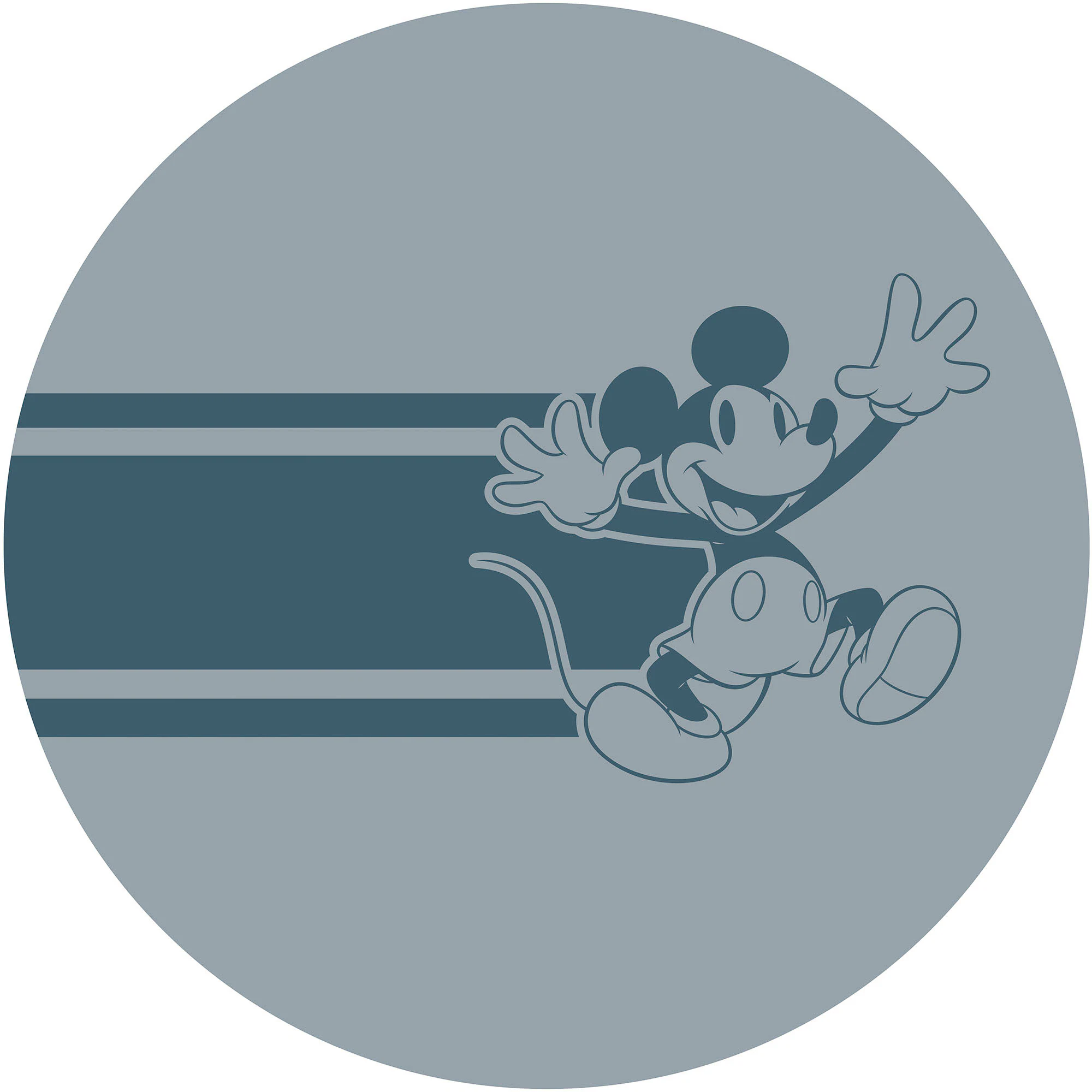 Komar Wandtattoo "selbstklebendes Vlies - Mickey Bonjour - Größe 125 x 125 günstig online kaufen