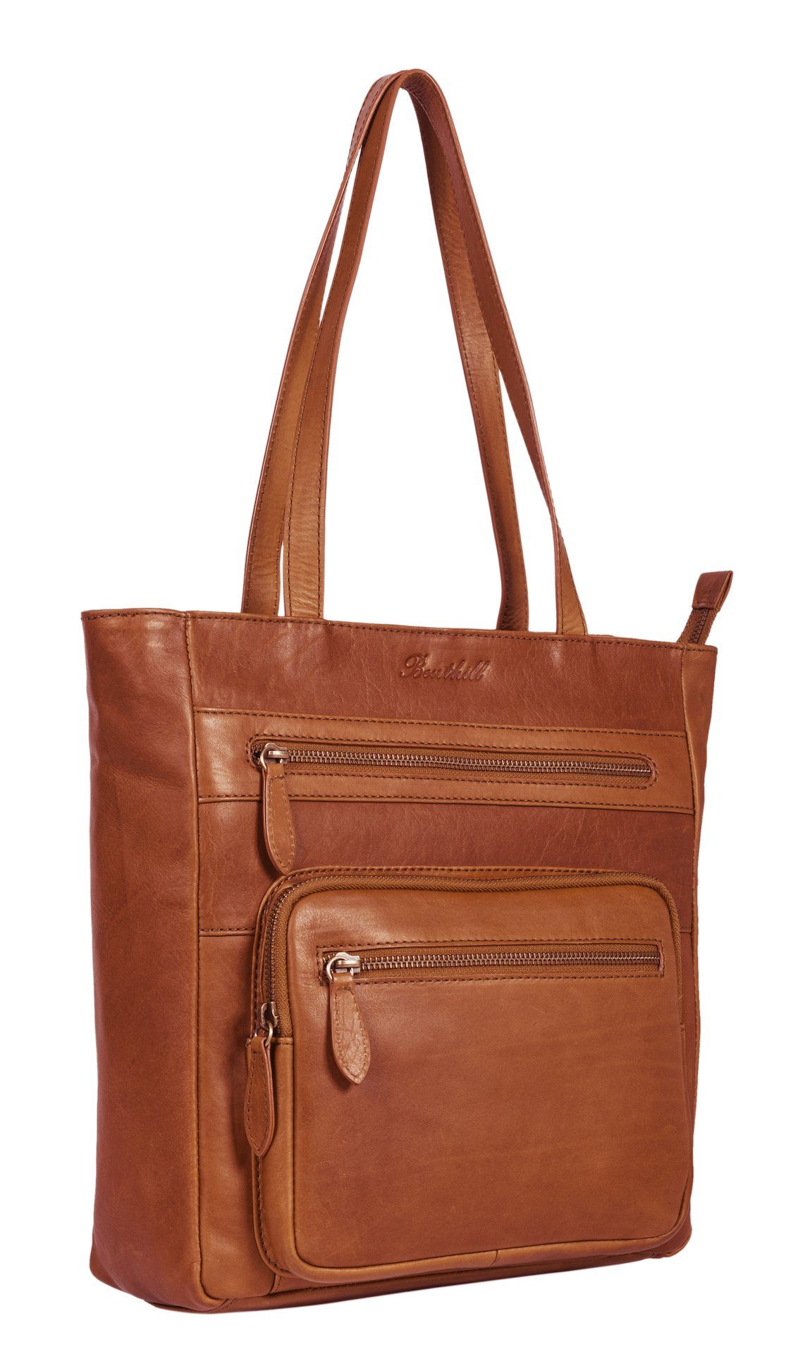 Benthill Shopper Damen Echt Leder Handtasche günstig online kaufen