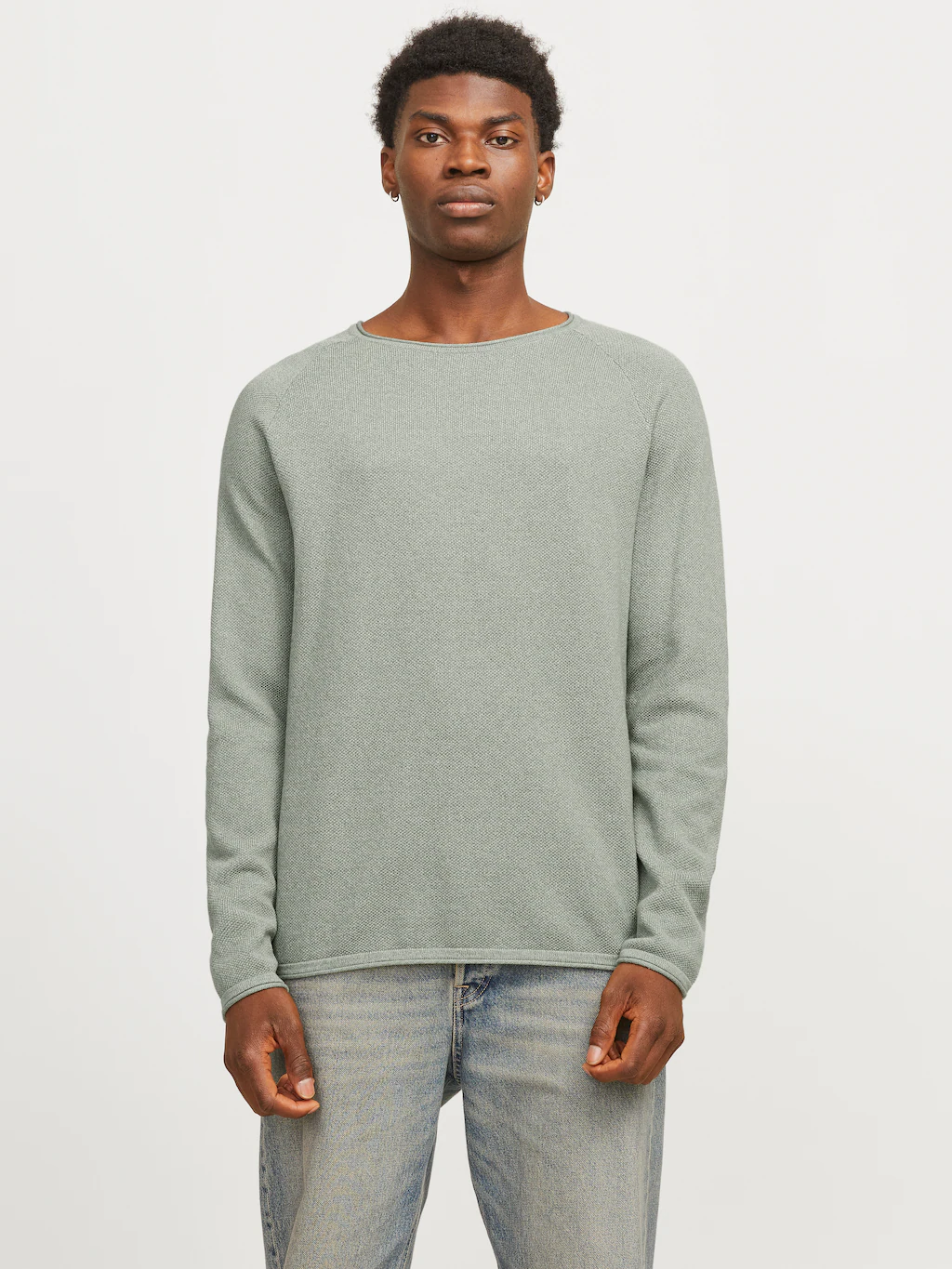 Jack & Jones Rundhalspullover "JJEHILL KNIT CREW NECK NOOS", aus Strukturst günstig online kaufen