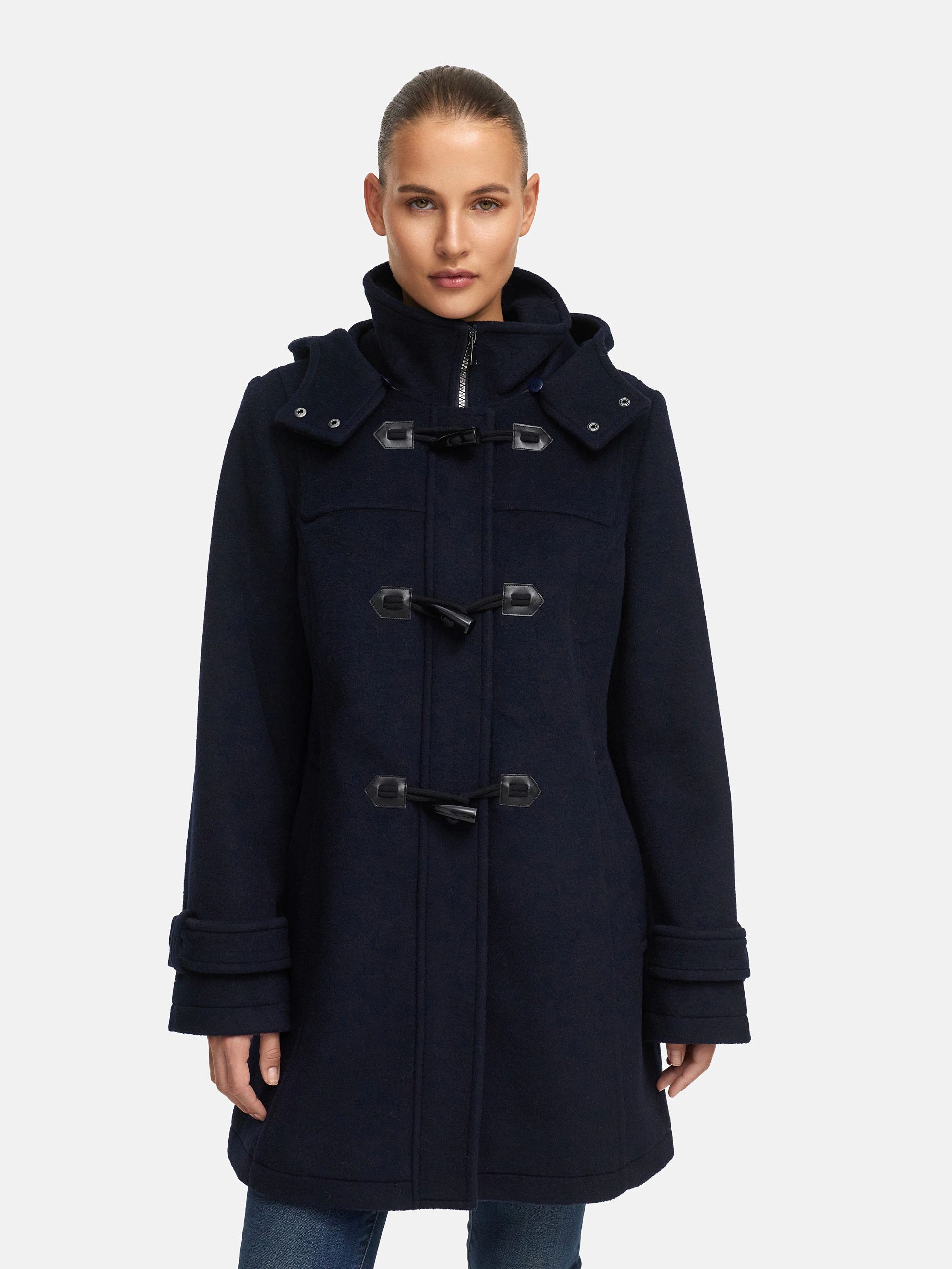 MANISA Dufflecoat, mit abnehmbarer Kapuze und Knebelverschlüssen günstig online kaufen