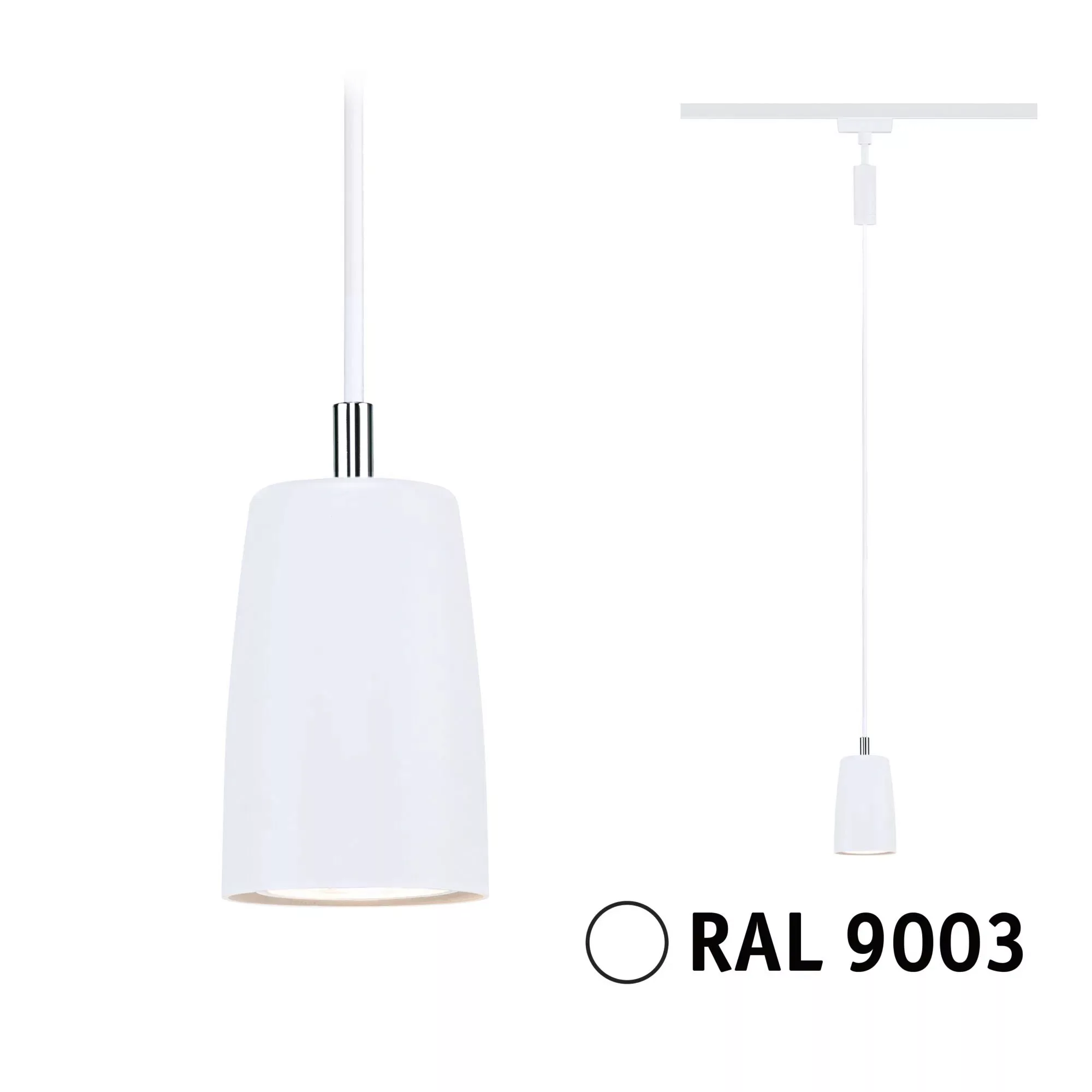 Paulmann Pendelleuchte Cover URail Signalweiß 122 cm x 6,5 cm günstig online kaufen