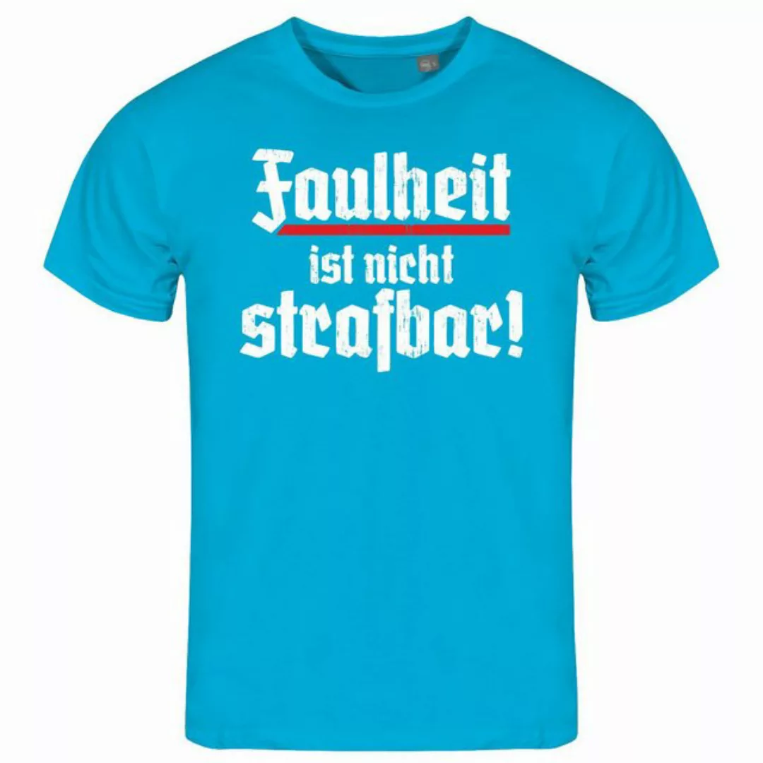 deinshirt Print-Shirt Herren T-Shirt Faulheit ist nicht strafbar Funshirt m günstig online kaufen